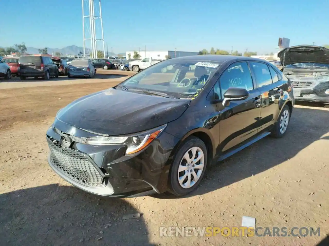 2 Photograph of a damaged car JTDEPRAEXLJ024997 TOYOTA COROLLA 2020