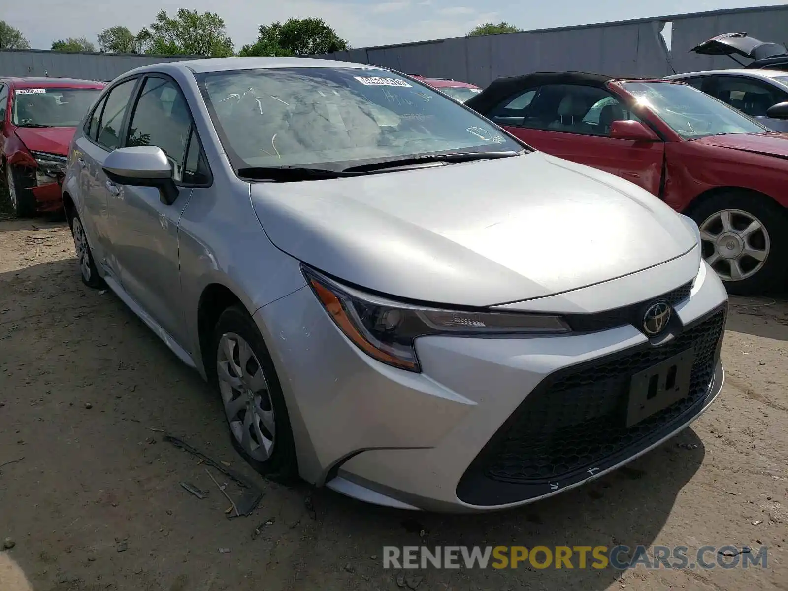 1 Photograph of a damaged car JTDEPRAEXLJ025020 TOYOTA COROLLA 2020