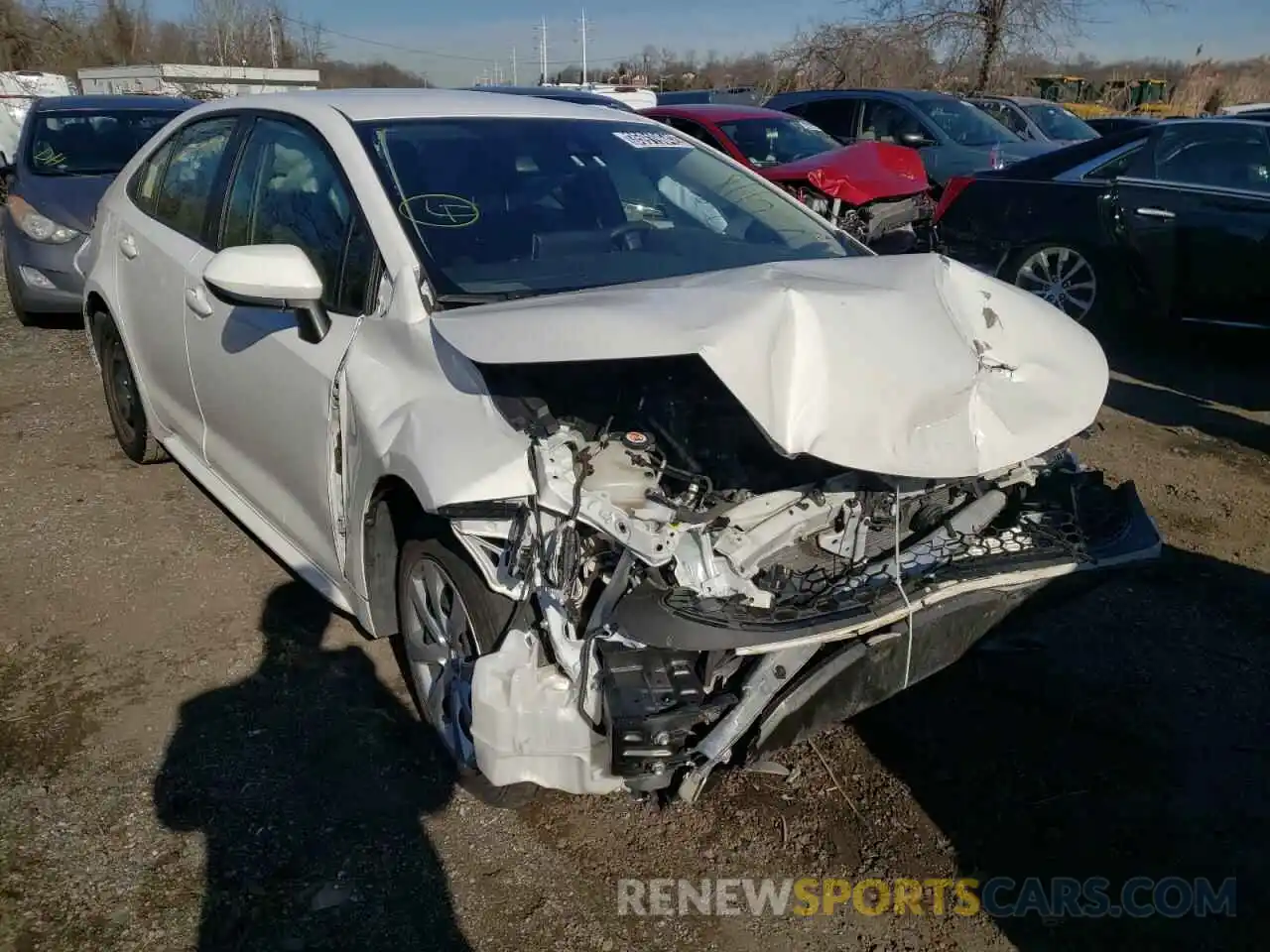 1 Photograph of a damaged car JTDEPRAEXLJ025289 TOYOTA COROLLA 2020