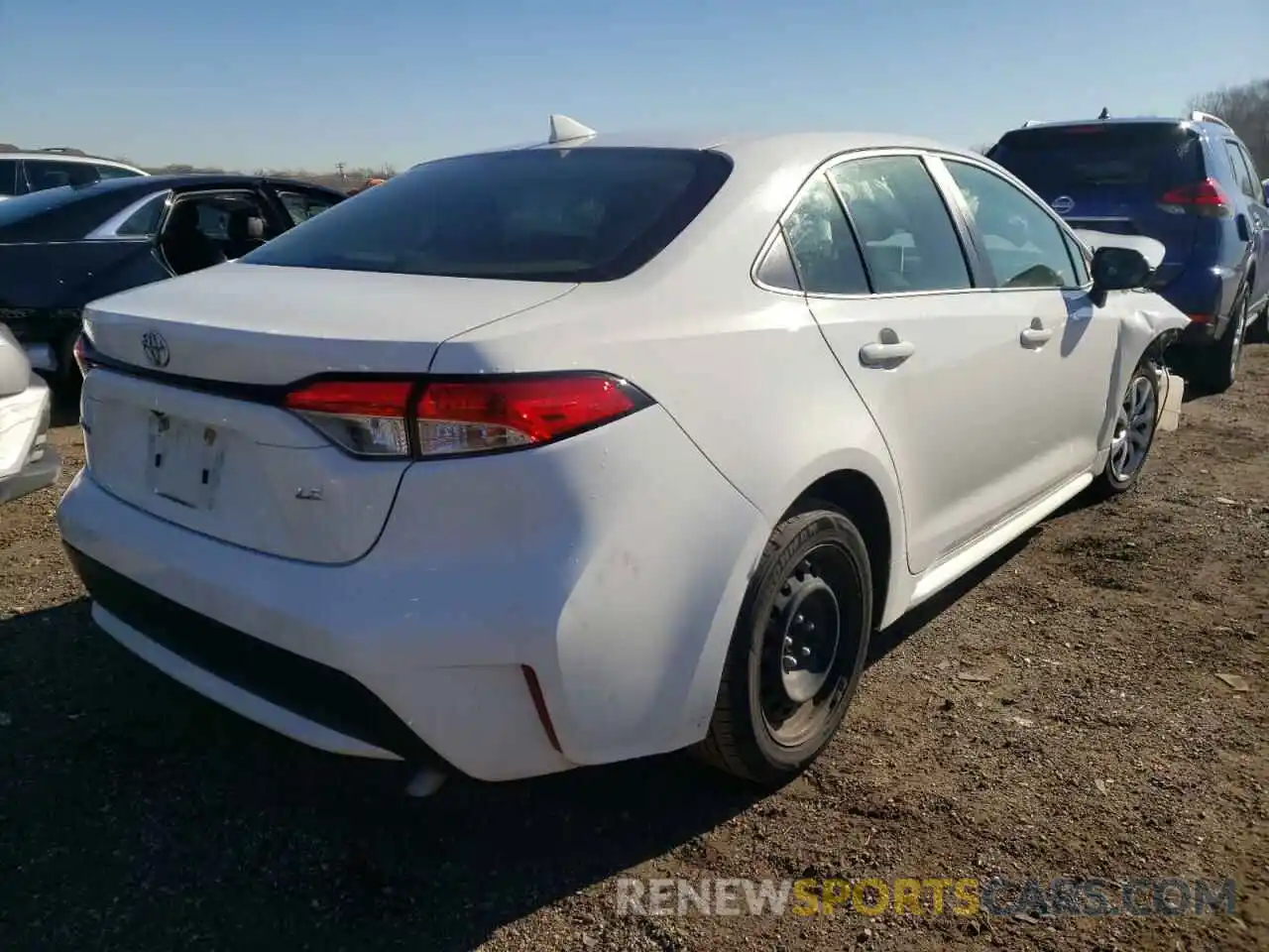 4 Photograph of a damaged car JTDEPRAEXLJ025289 TOYOTA COROLLA 2020