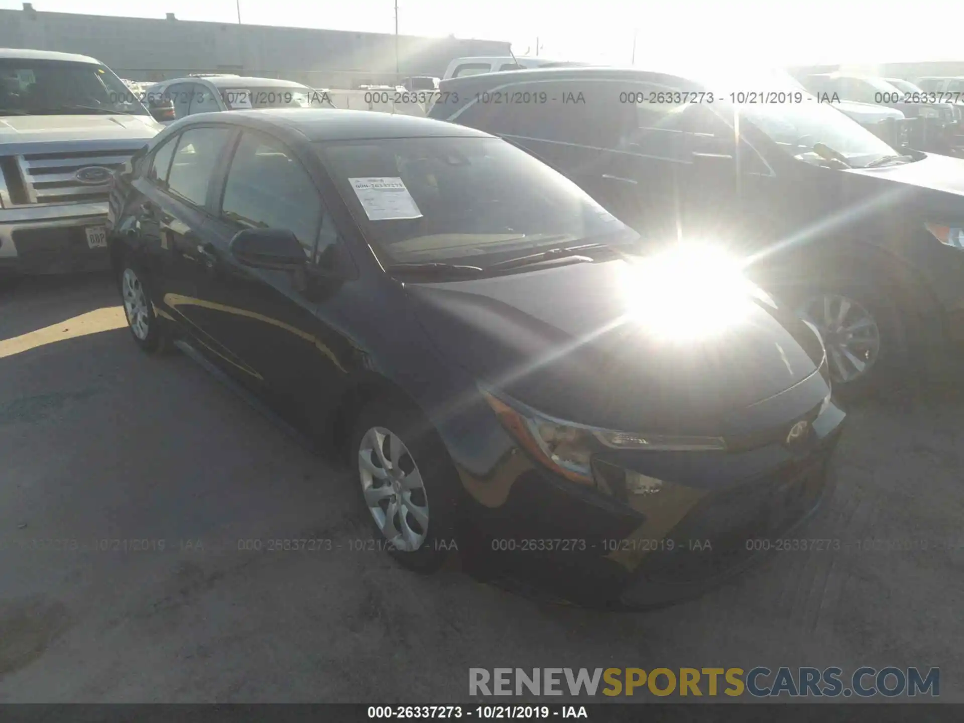 1 Photograph of a damaged car JTDEPRAEXLJ025454 TOYOTA COROLLA 2020