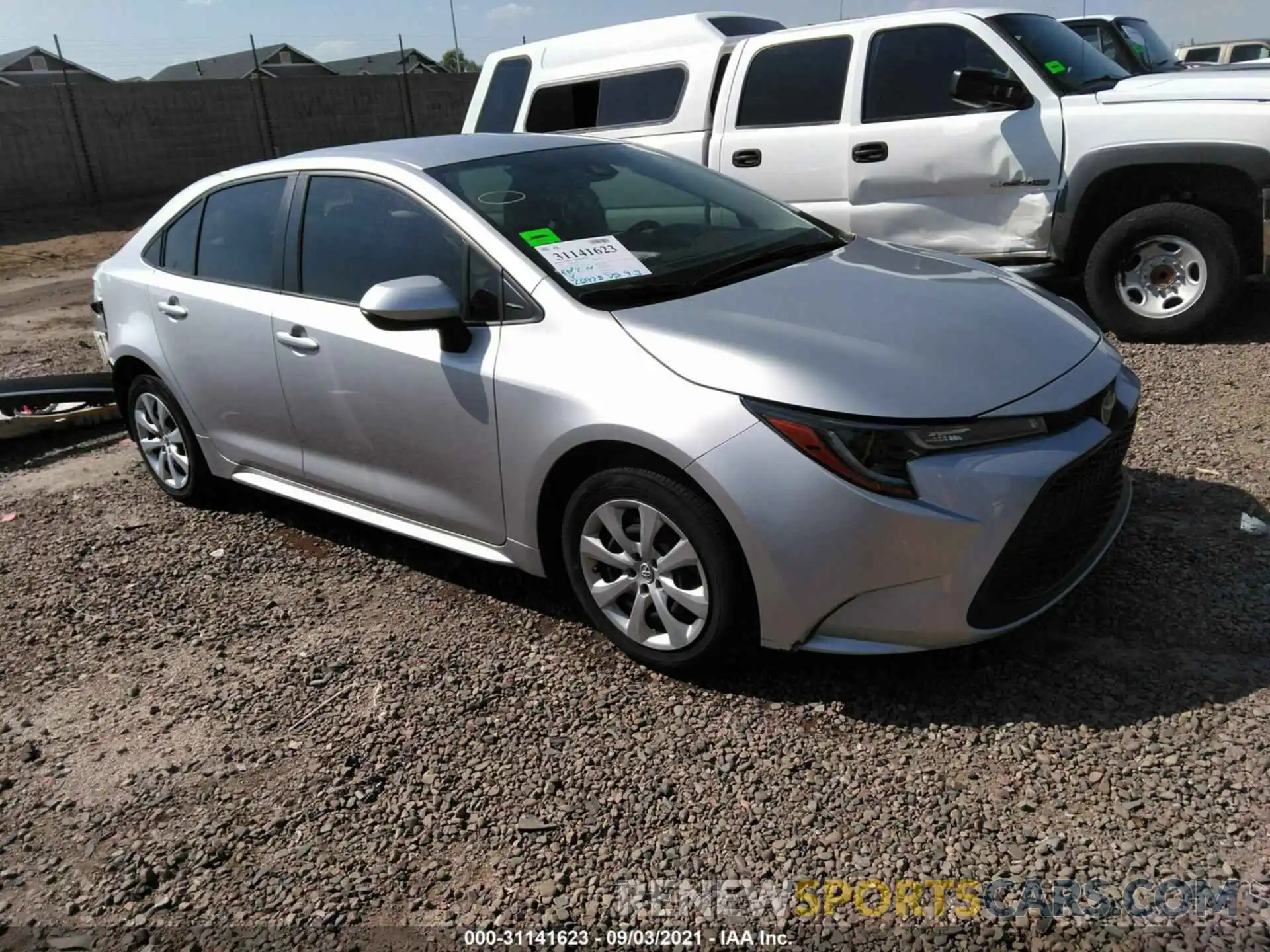 1 Photograph of a damaged car JTDEPRAEXLJ025678 TOYOTA COROLLA 2020