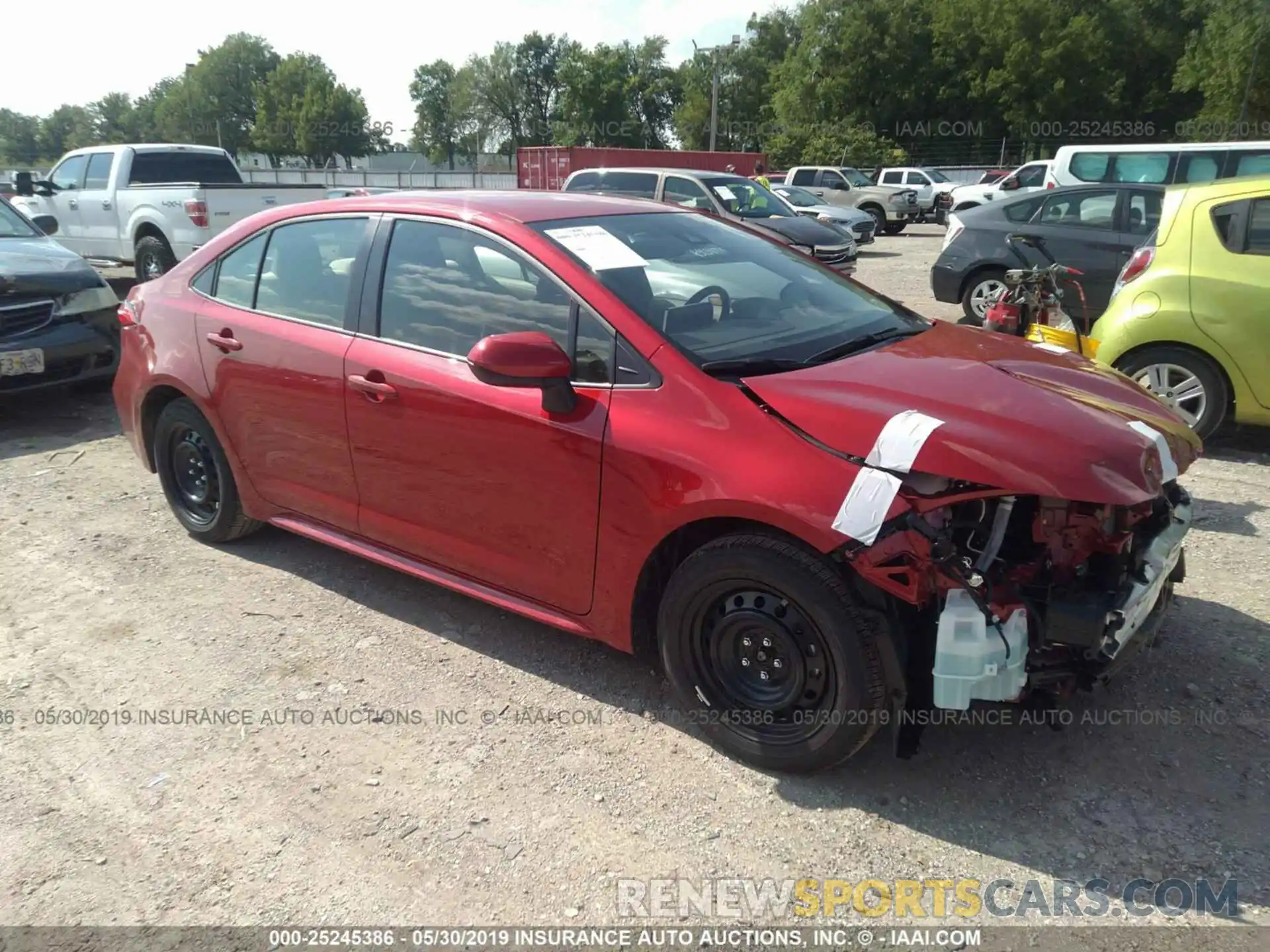 1 Photograph of a damaged car JTDEPRAEXLJ025759 TOYOTA COROLLA 2020