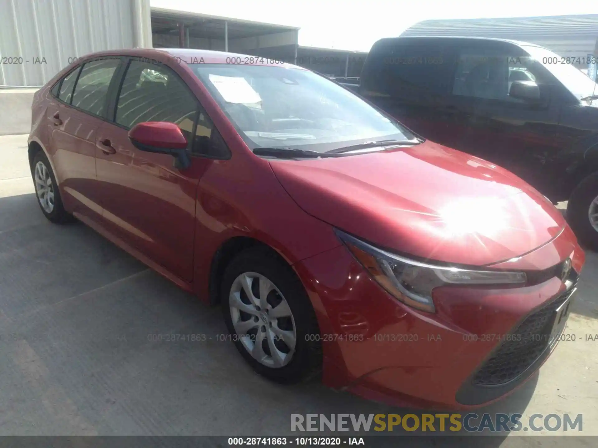 1 Photograph of a damaged car JTDEPRAEXLJ025924 TOYOTA COROLLA 2020