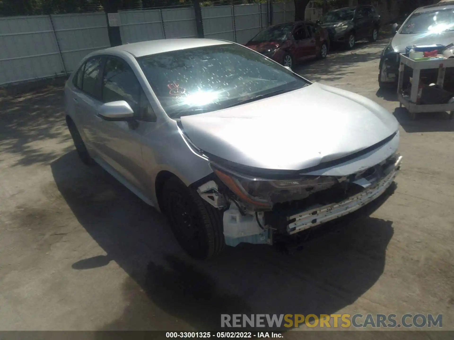 1 Photograph of a damaged car JTDEPRAEXLJ026202 TOYOTA COROLLA 2020