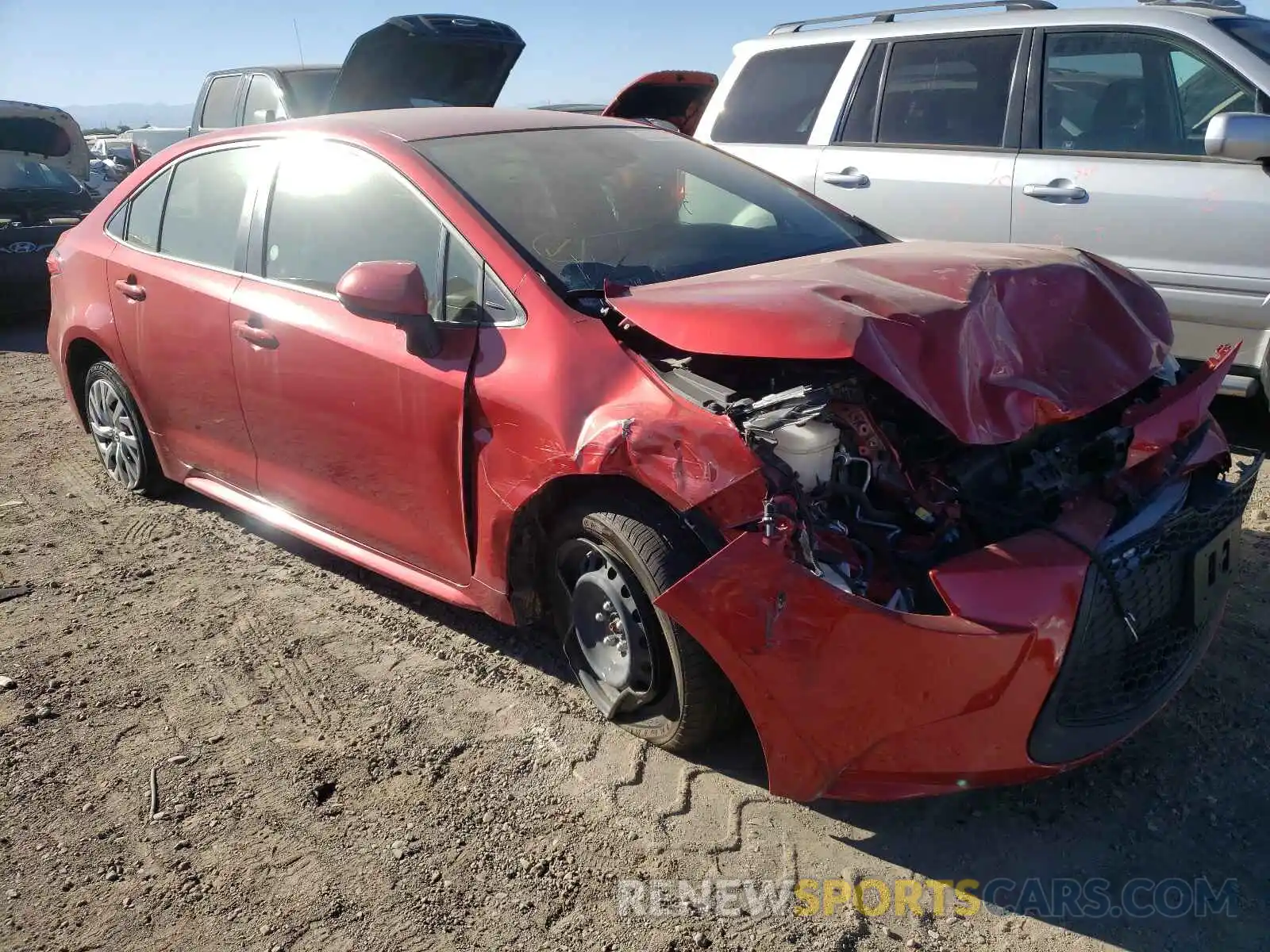 1 Photograph of a damaged car JTDEPRAEXLJ026278 TOYOTA COROLLA 2020