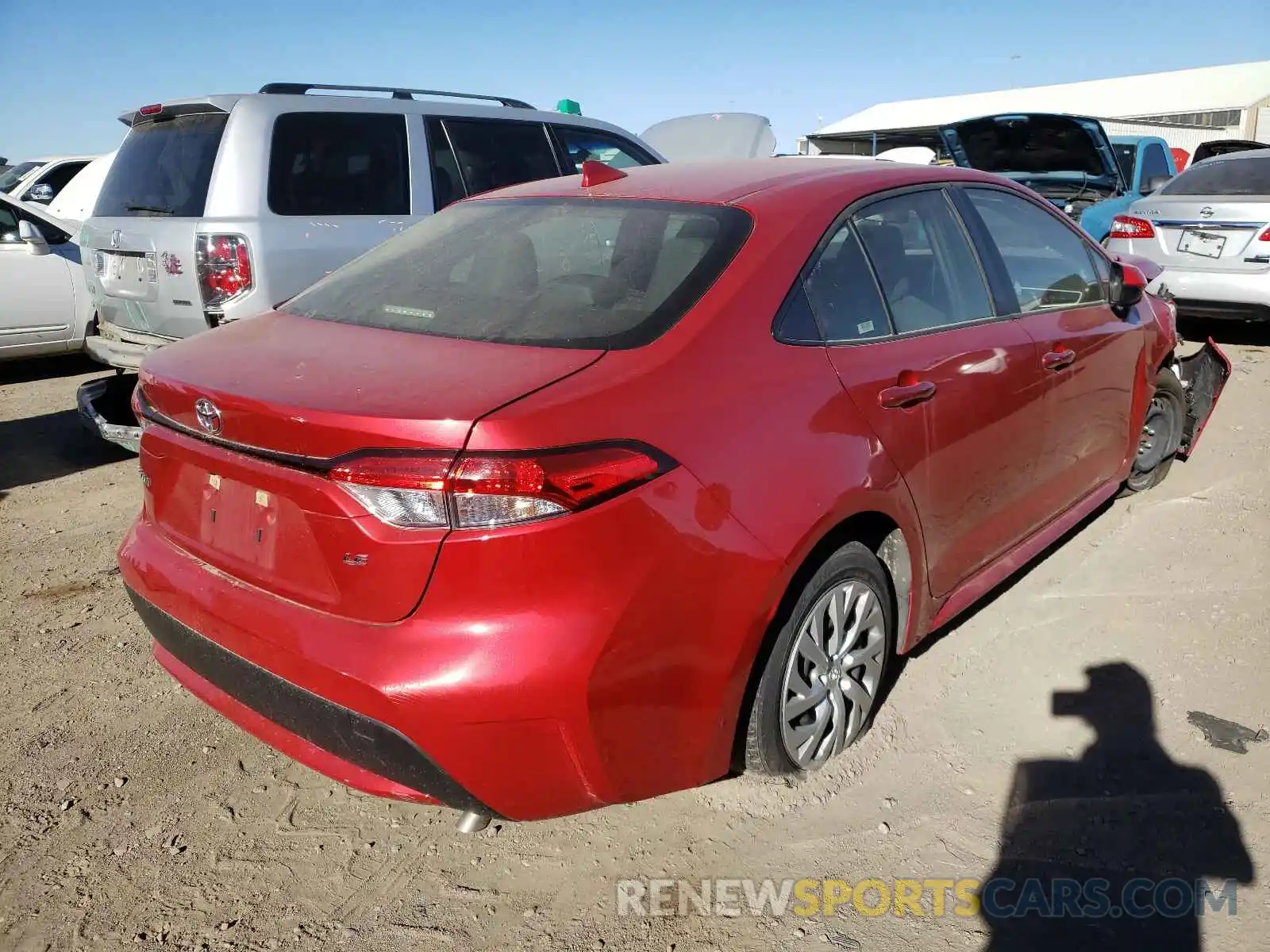 4 Photograph of a damaged car JTDEPRAEXLJ026278 TOYOTA COROLLA 2020