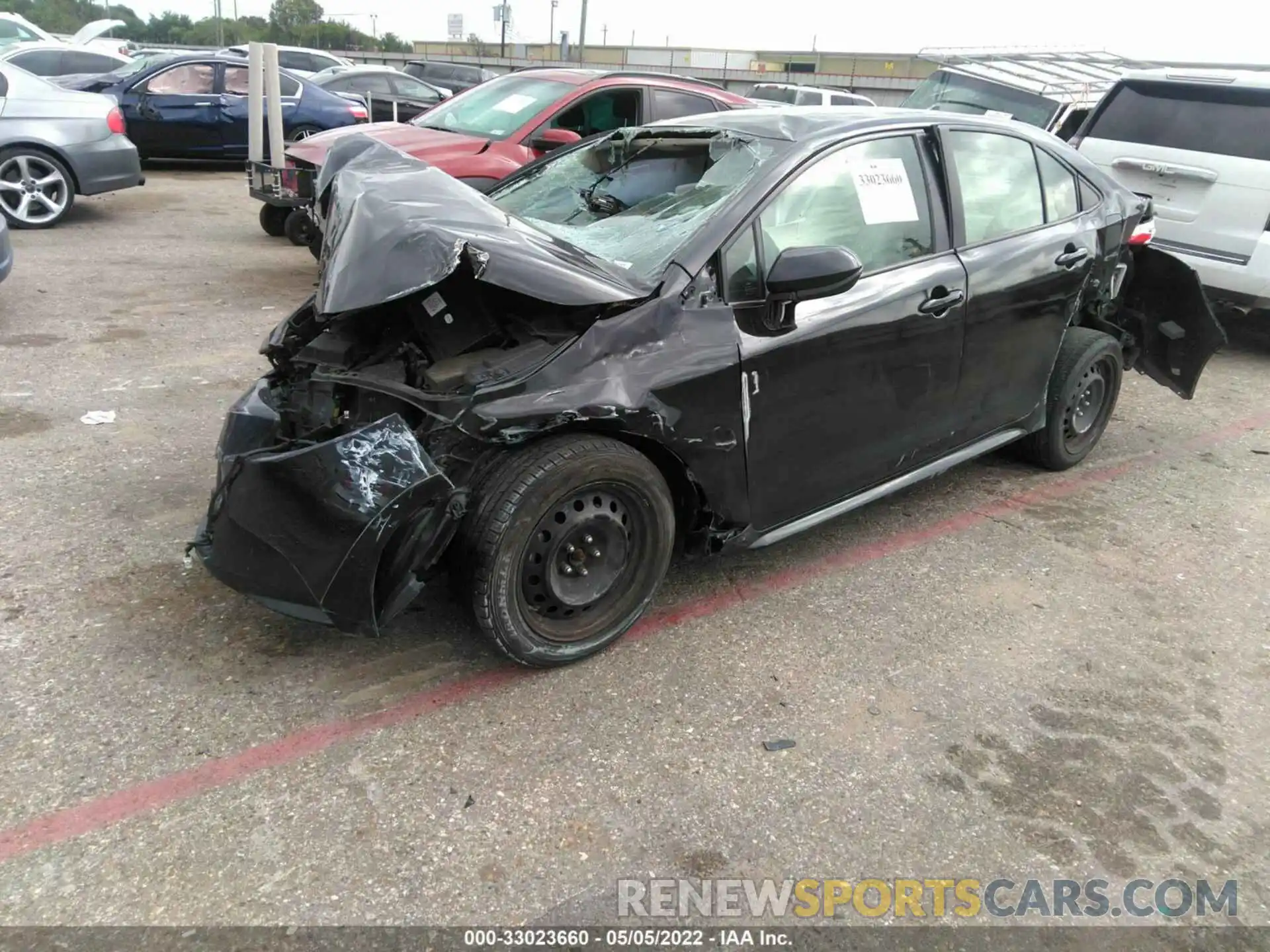 2 Photograph of a damaged car JTDEPRAEXLJ026684 TOYOTA COROLLA 2020