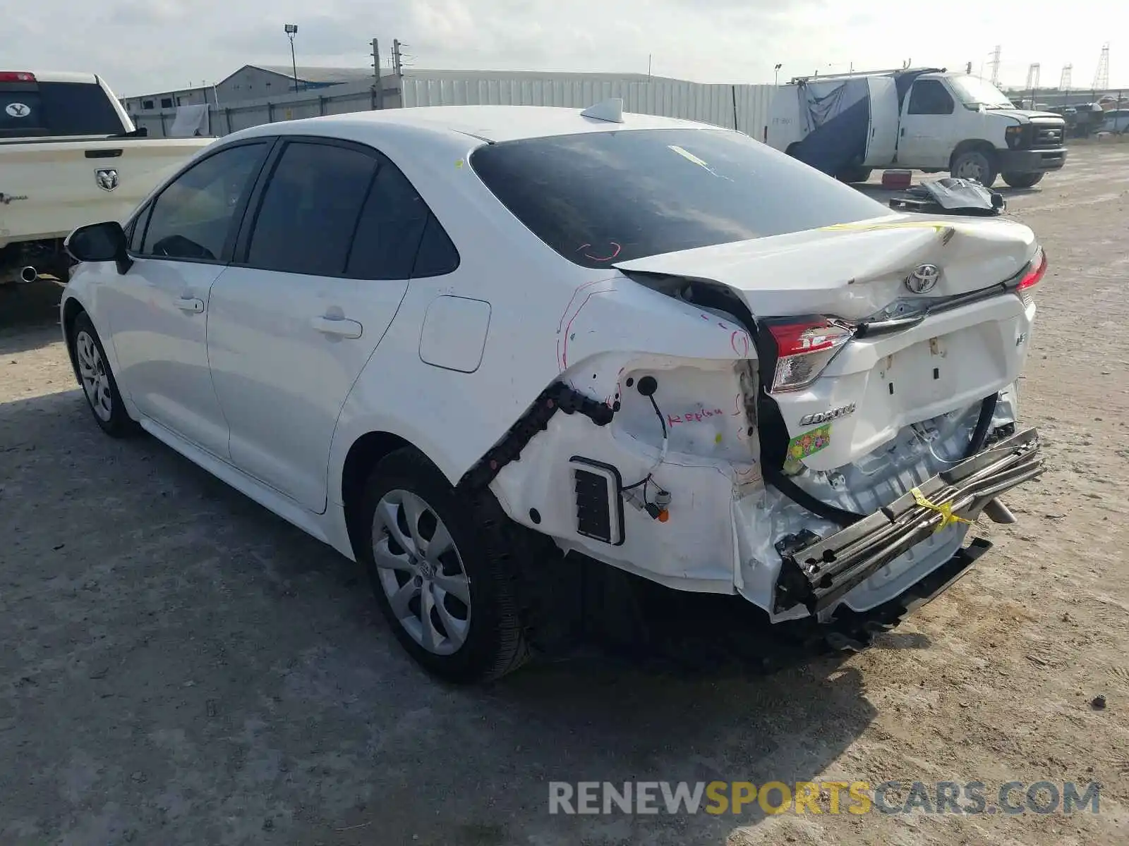 3 Фотография поврежденного автомобиля JTDEPRAEXLJ027026 TOYOTA COROLLA 2020