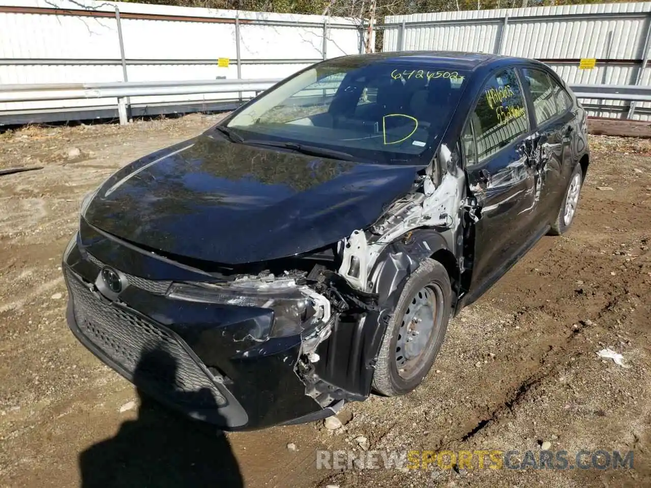 2 Photograph of a damaged car JTDEPRAEXLJ027172 TOYOTA COROLLA 2020