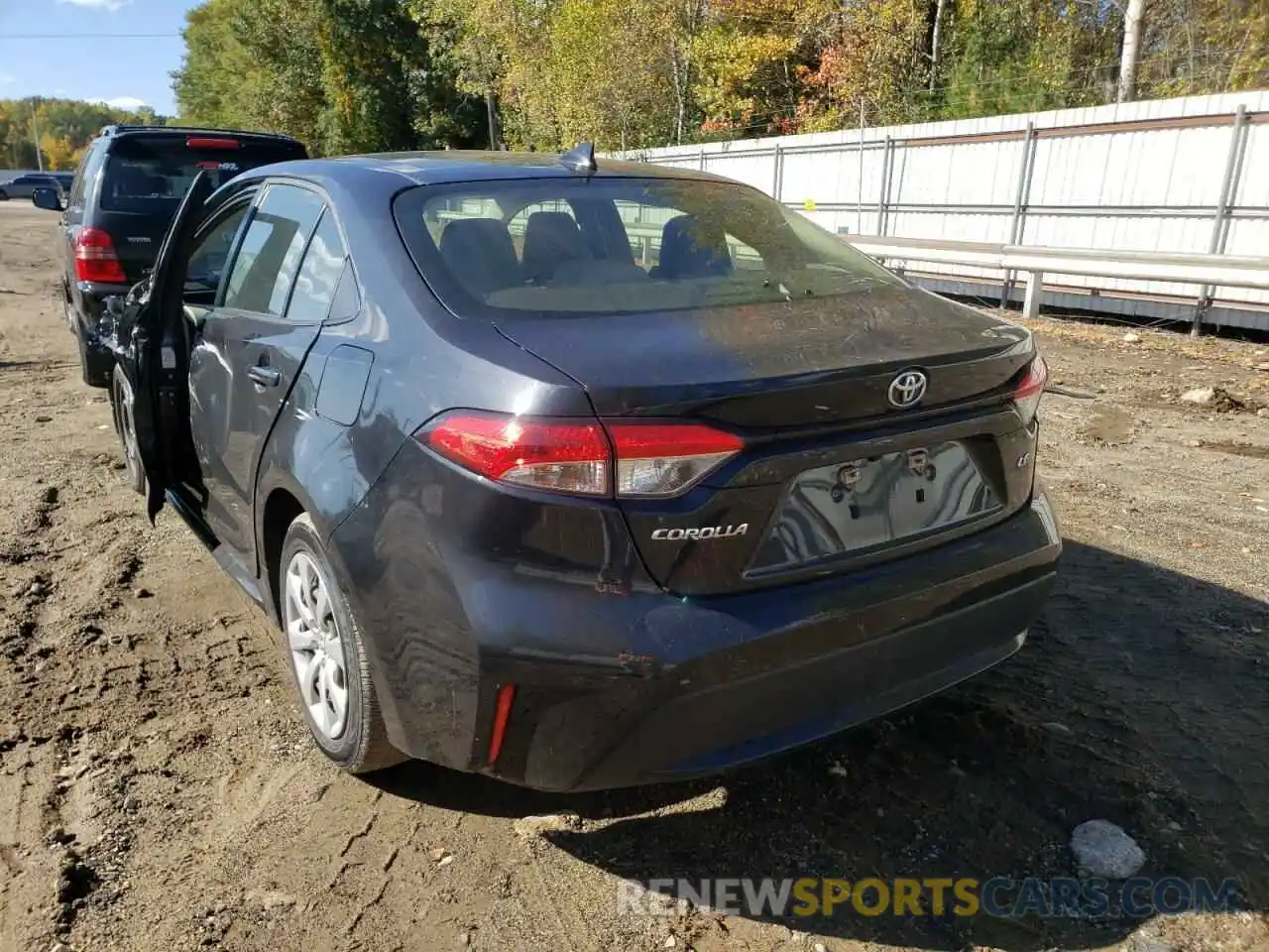 3 Photograph of a damaged car JTDEPRAEXLJ027172 TOYOTA COROLLA 2020