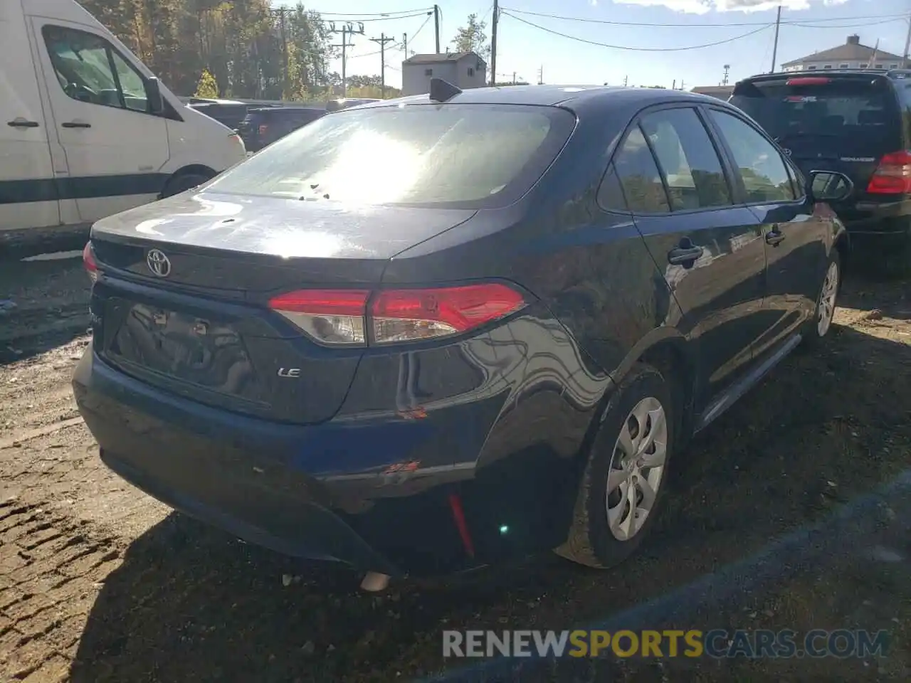 4 Photograph of a damaged car JTDEPRAEXLJ027172 TOYOTA COROLLA 2020