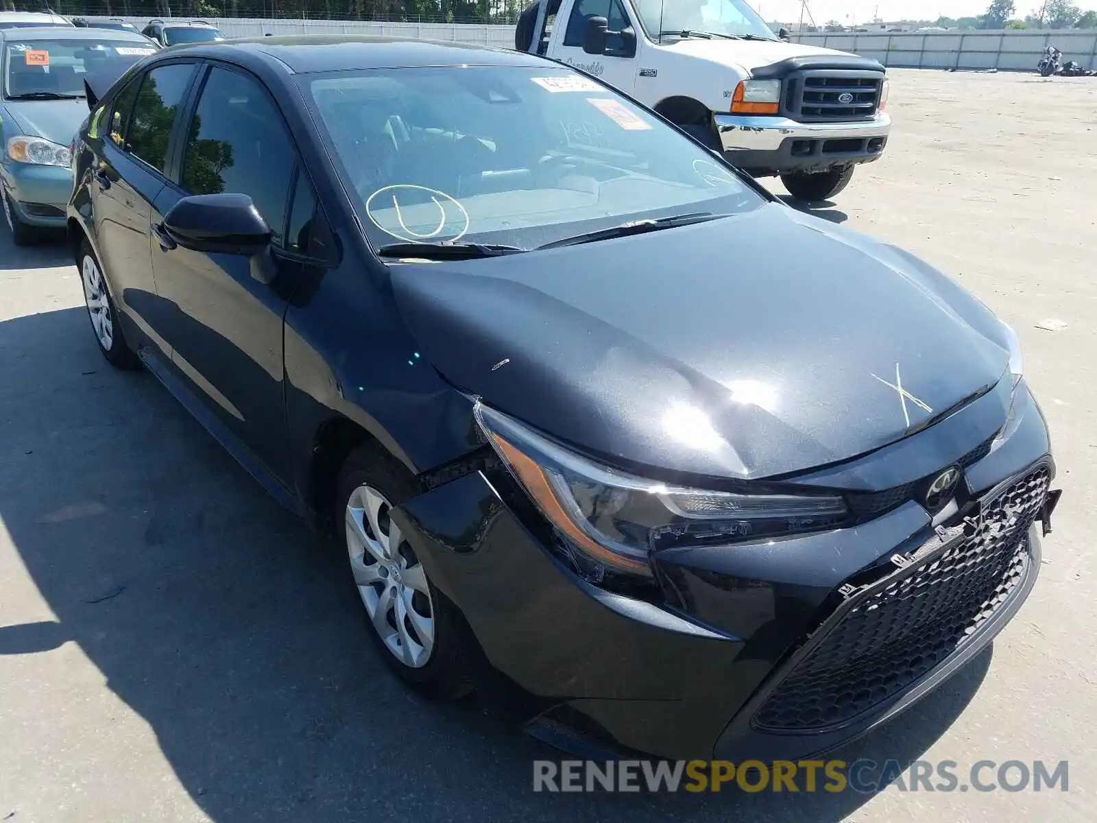 1 Photograph of a damaged car JTDEPRAEXLJ027527 TOYOTA COROLLA 2020