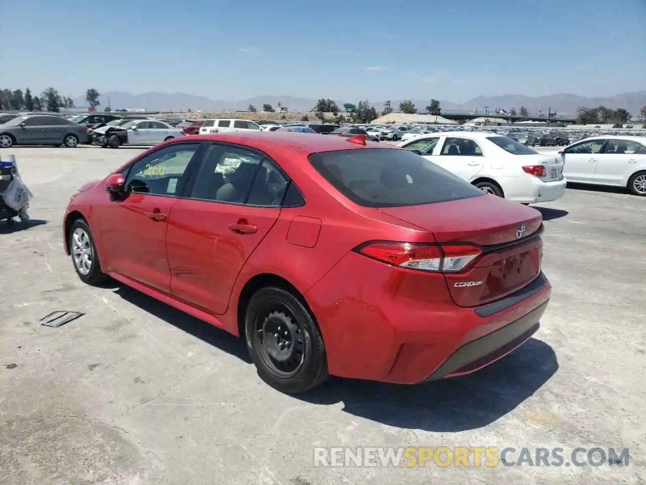 3 Photograph of a damaged car JTDEPRAEXLJ027561 TOYOTA COROLLA 2020