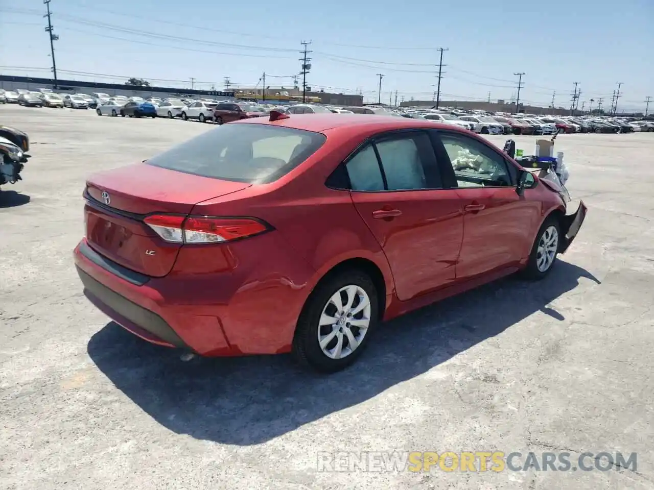 4 Photograph of a damaged car JTDEPRAEXLJ027561 TOYOTA COROLLA 2020