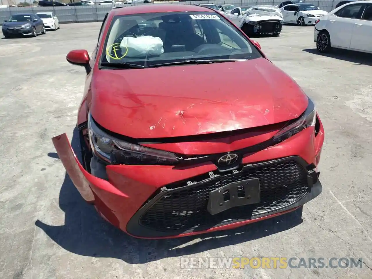 9 Photograph of a damaged car JTDEPRAEXLJ027561 TOYOTA COROLLA 2020