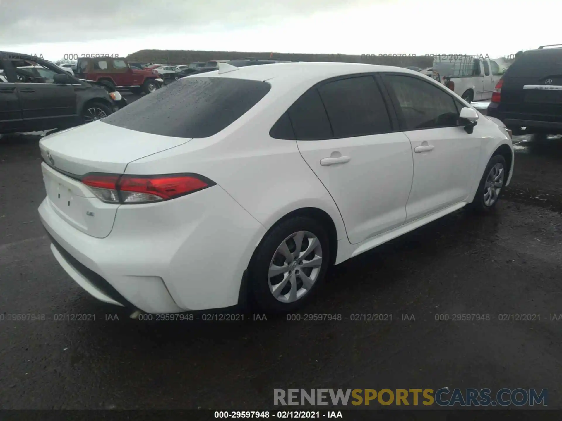 4 Photograph of a damaged car JTDEPRAEXLJ028063 TOYOTA COROLLA 2020