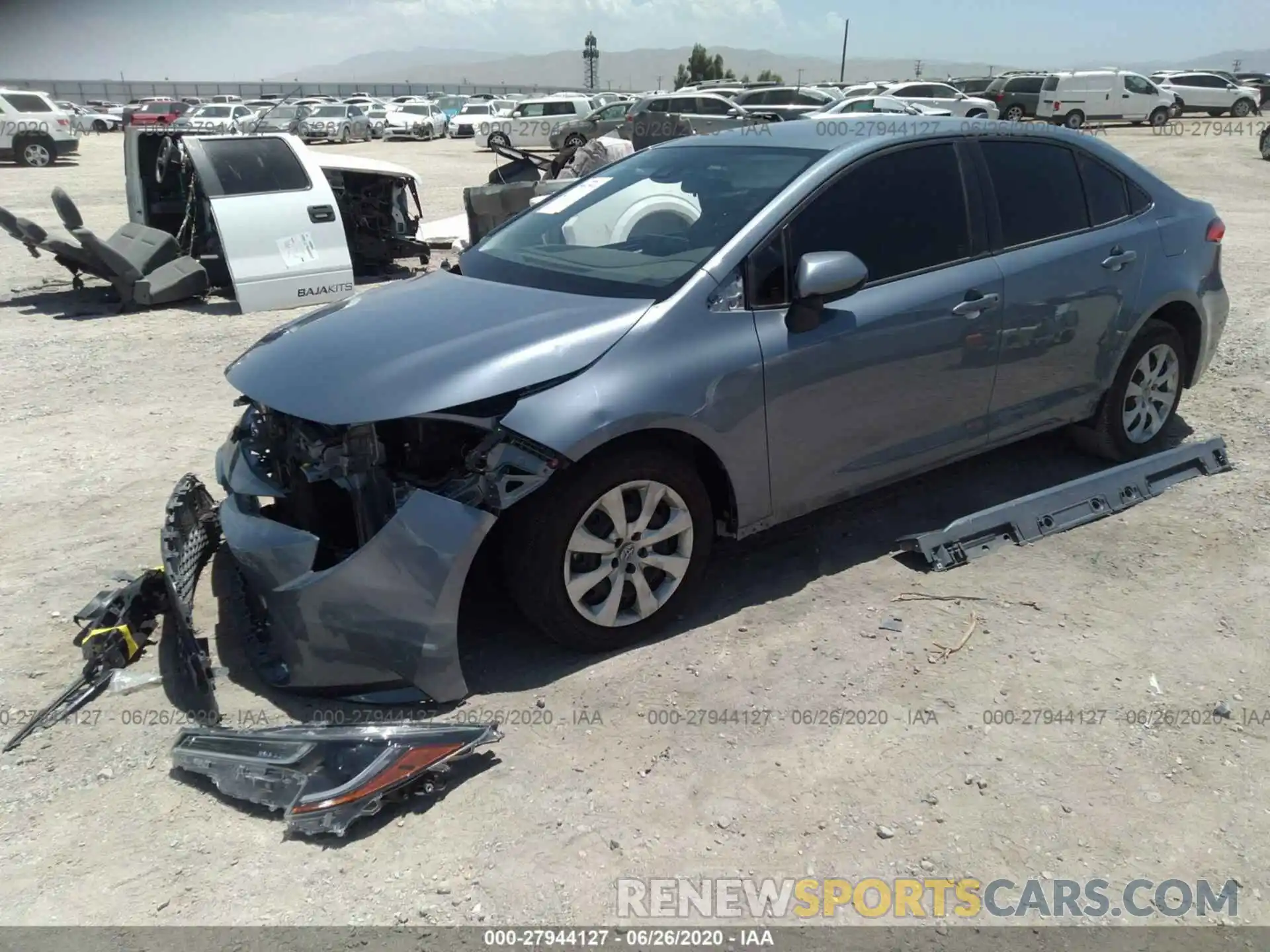 2 Photograph of a damaged car JTDEPRAEXLJ028077 TOYOTA COROLLA 2020