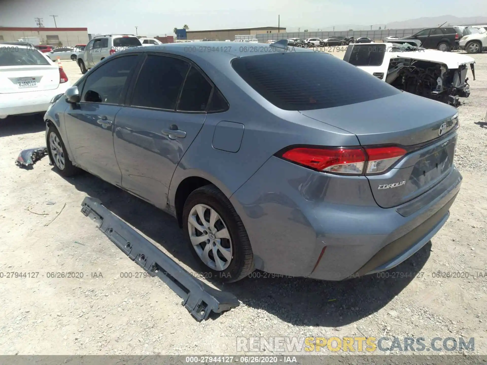 3 Photograph of a damaged car JTDEPRAEXLJ028077 TOYOTA COROLLA 2020