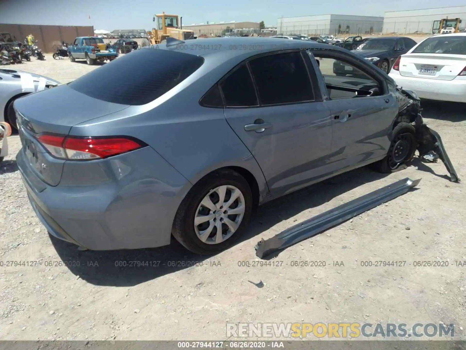 4 Photograph of a damaged car JTDEPRAEXLJ028077 TOYOTA COROLLA 2020