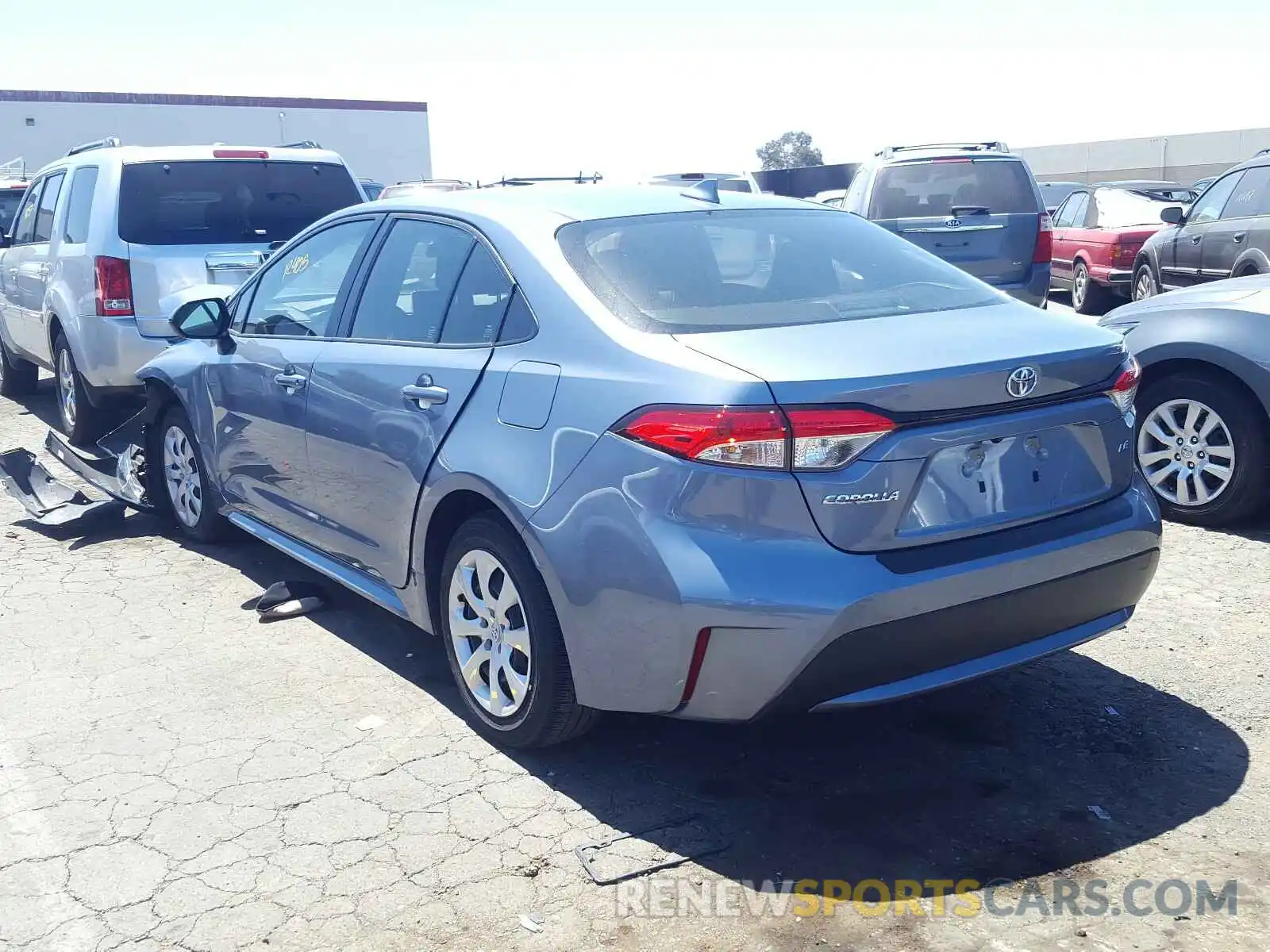 3 Photograph of a damaged car JTDEPRAEXLJ028435 TOYOTA COROLLA 2020