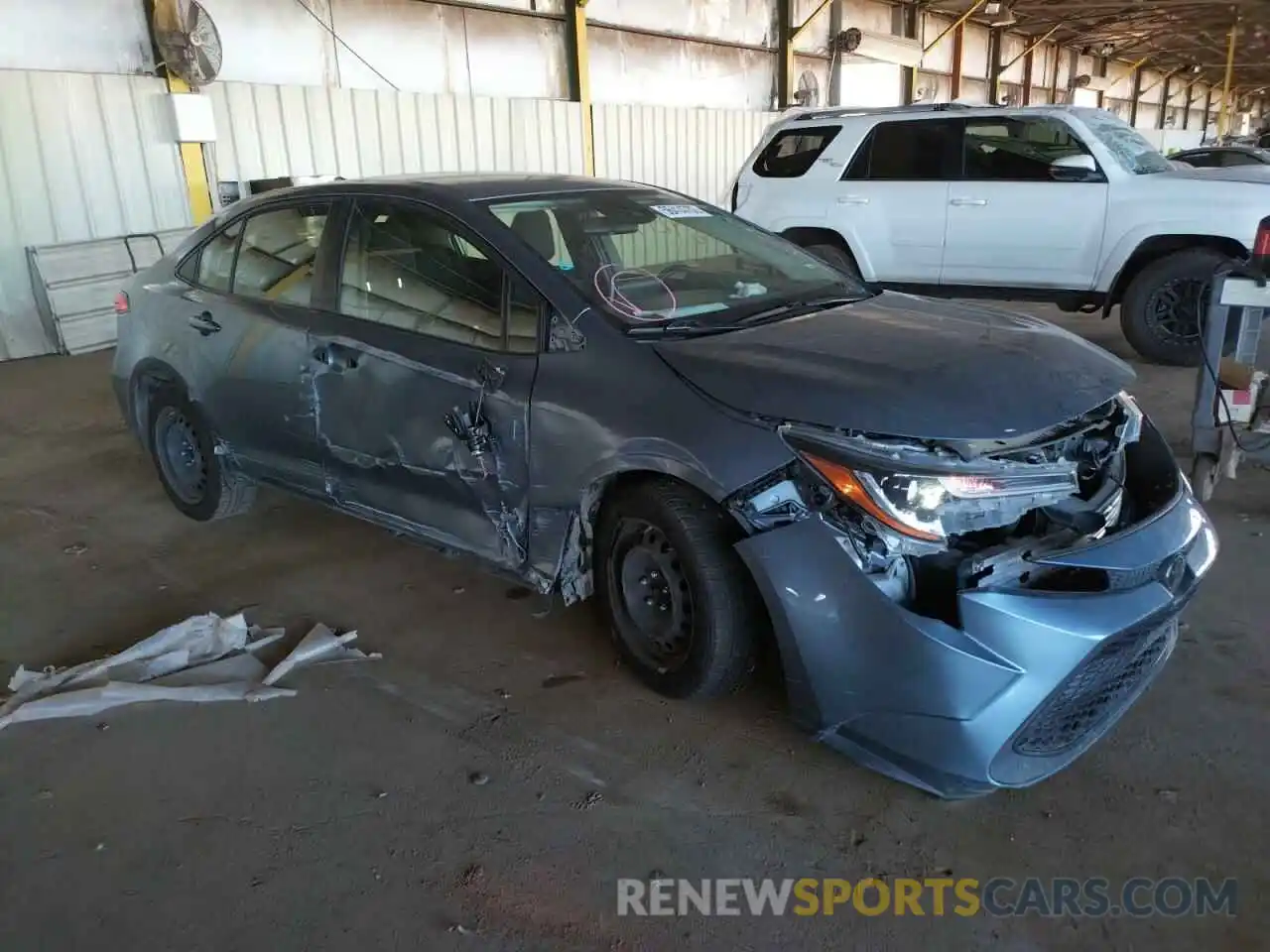 1 Photograph of a damaged car JTDEPRAEXLJ028614 TOYOTA COROLLA 2020