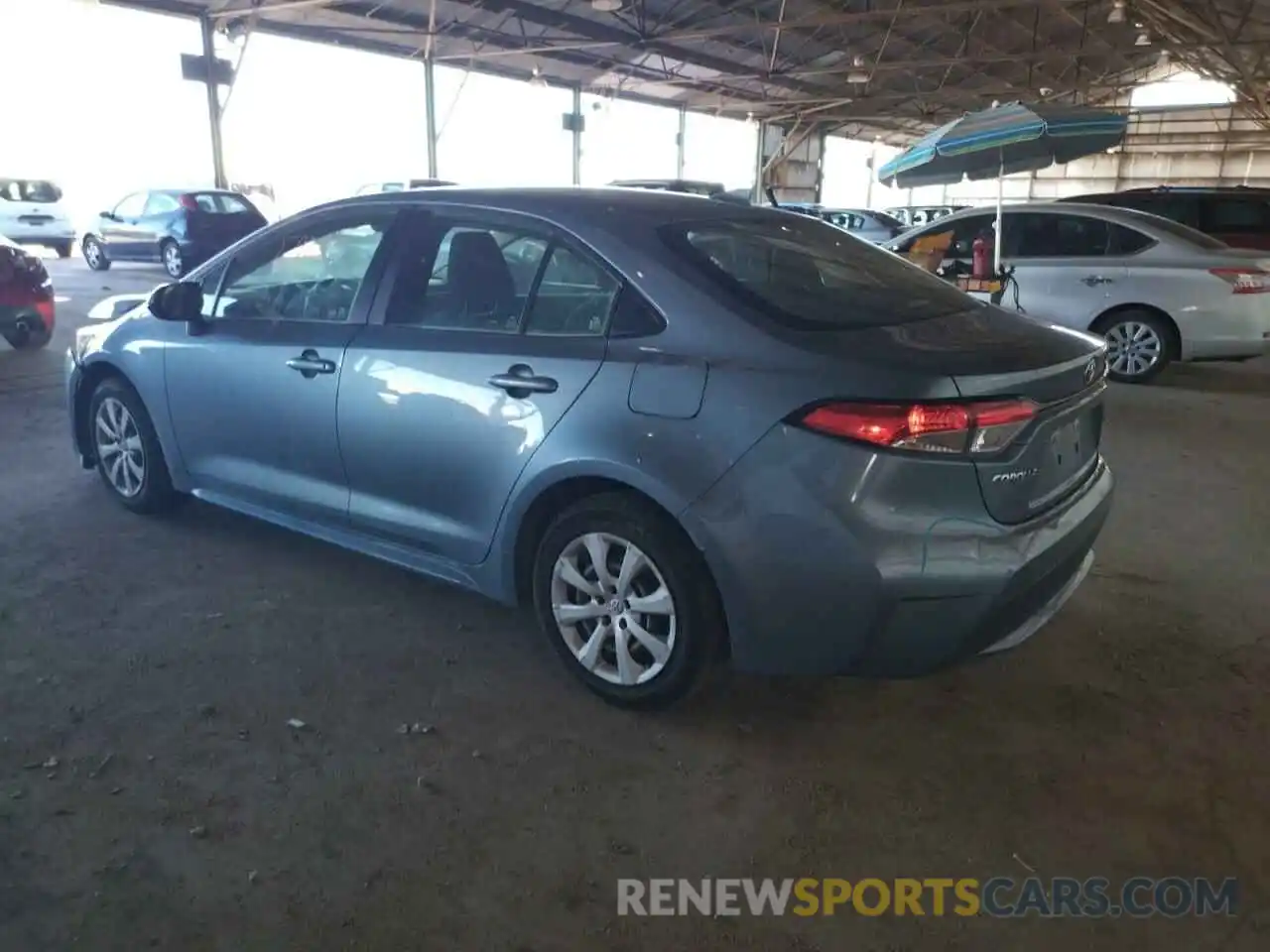 3 Photograph of a damaged car JTDEPRAEXLJ028614 TOYOTA COROLLA 2020