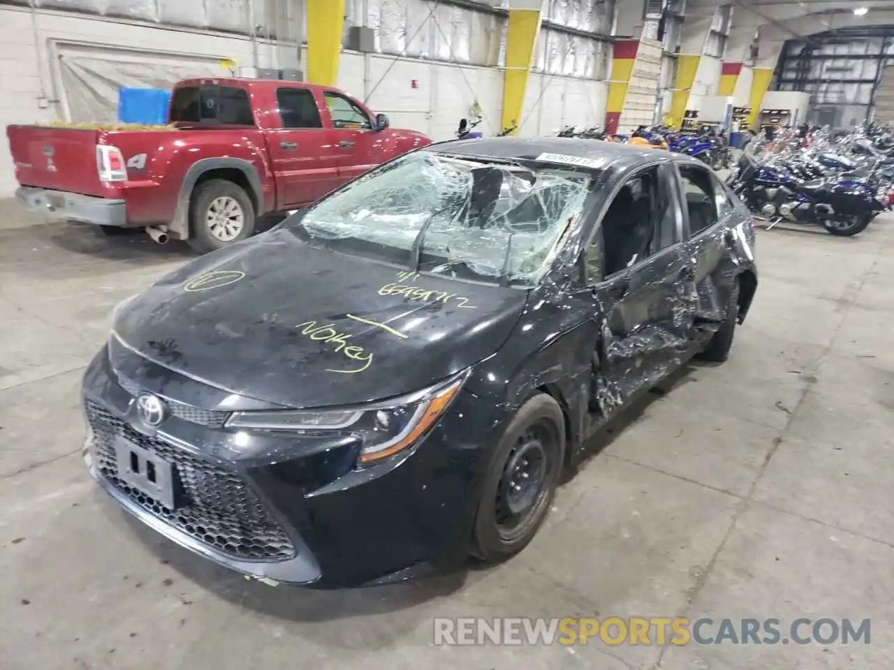 2 Photograph of a damaged car JTDEPRAEXLJ028807 TOYOTA COROLLA 2020