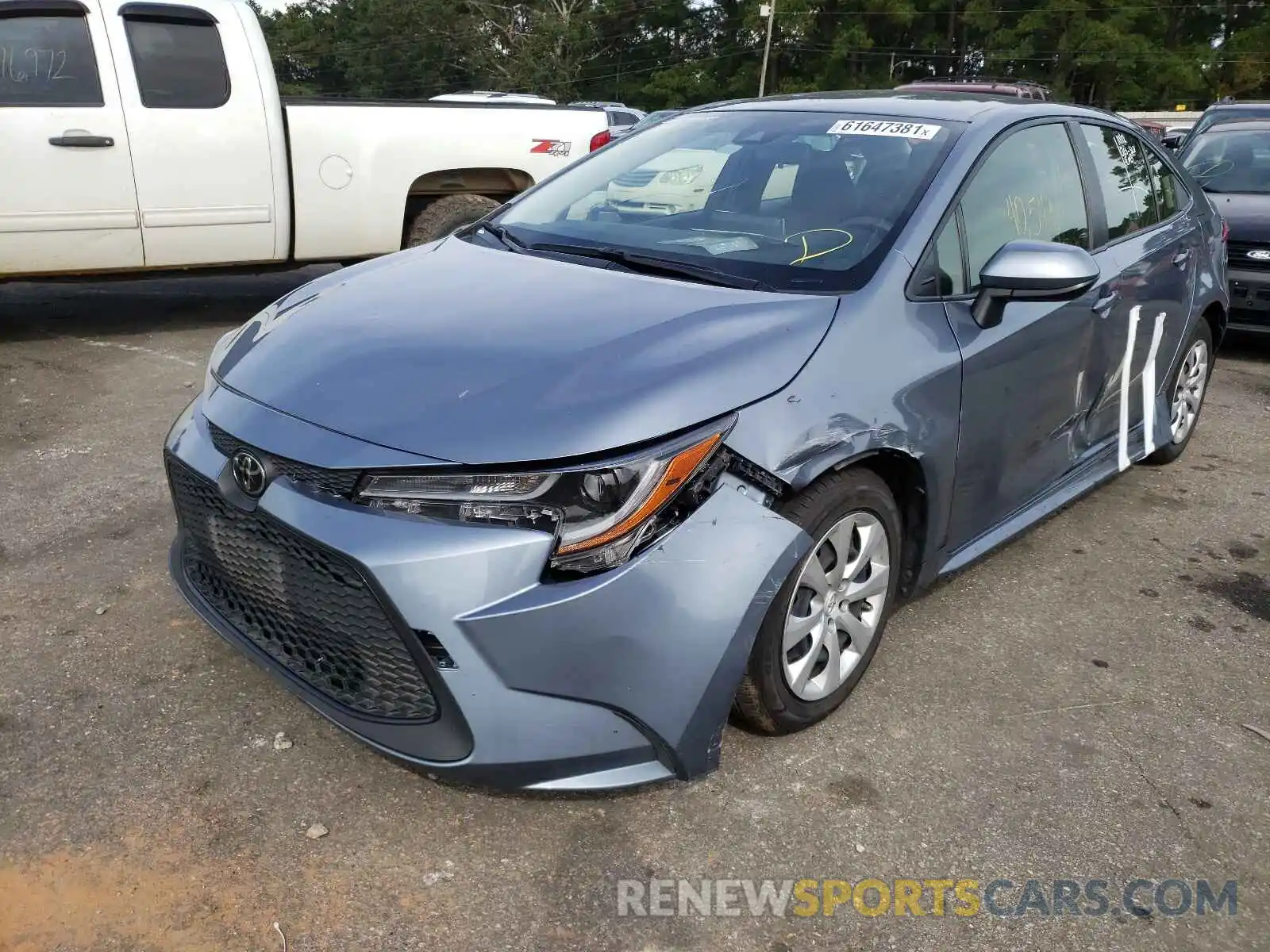 2 Photograph of a damaged car JTDEPRAEXLJ028855 TOYOTA COROLLA 2020