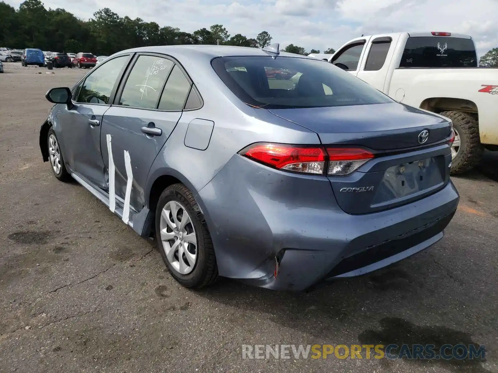 3 Photograph of a damaged car JTDEPRAEXLJ028855 TOYOTA COROLLA 2020