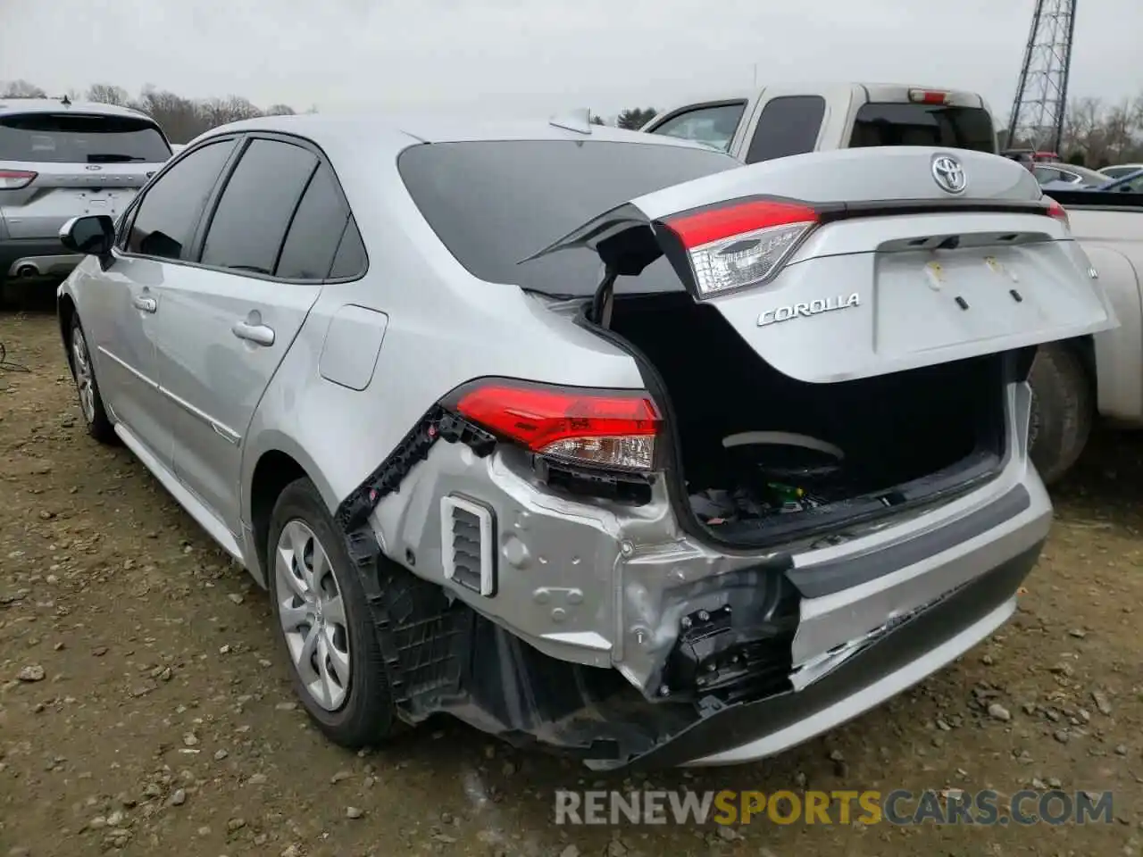 3 Photograph of a damaged car JTDEPRAEXLJ029231 TOYOTA COROLLA 2020