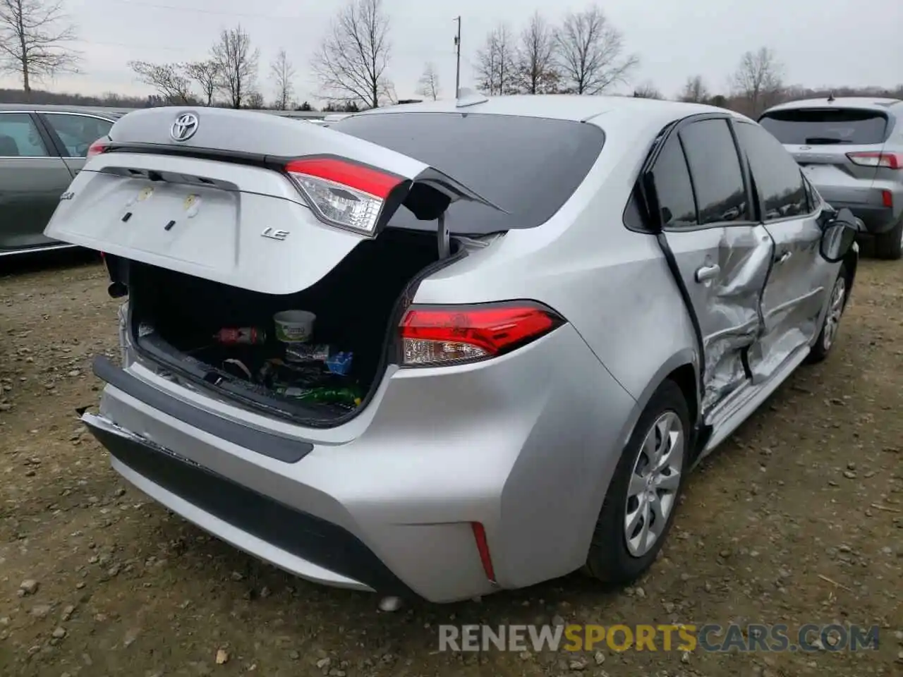 4 Photograph of a damaged car JTDEPRAEXLJ029231 TOYOTA COROLLA 2020