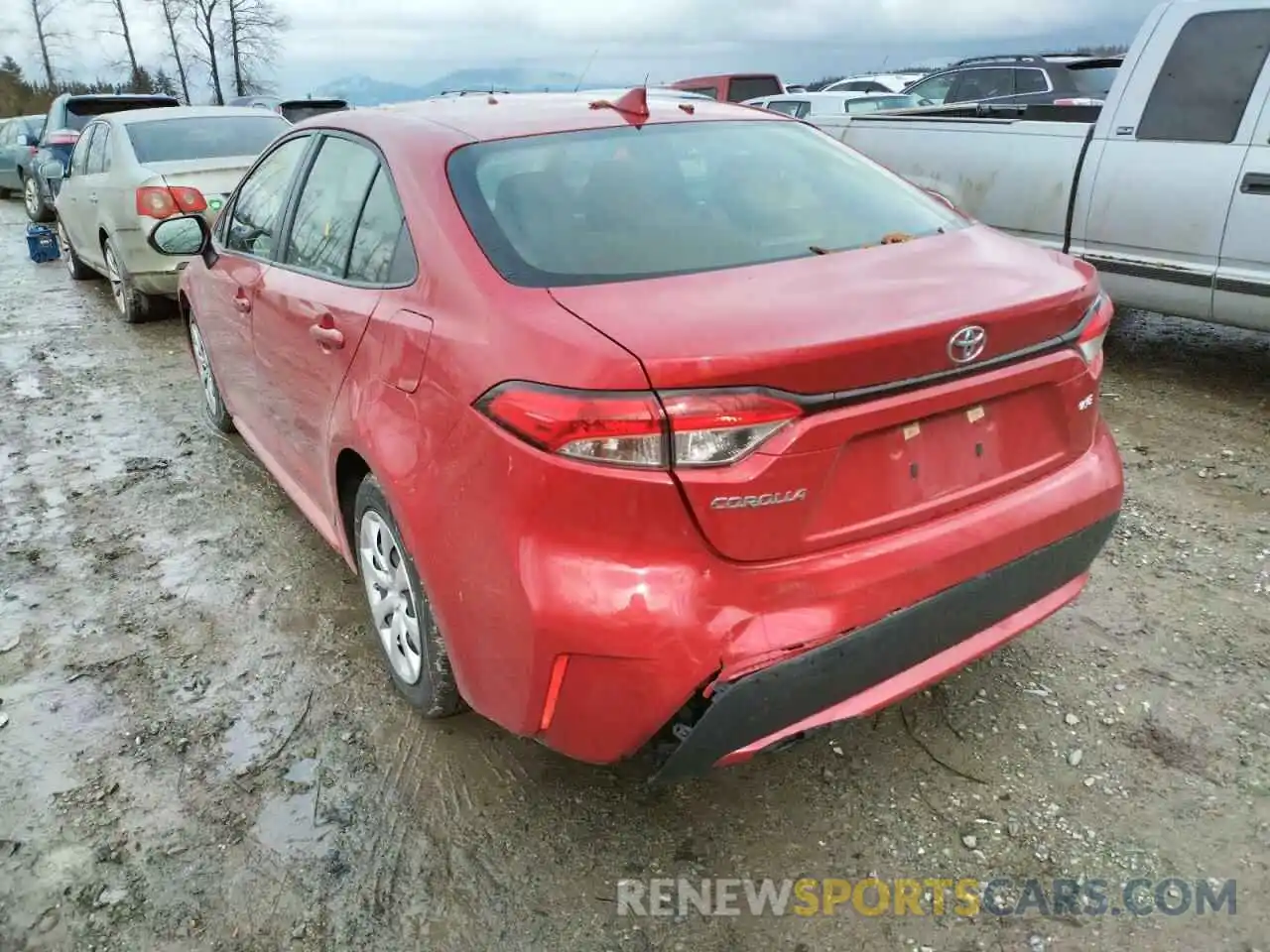 3 Photograph of a damaged car JTDEPRAEXLJ029262 TOYOTA COROLLA 2020