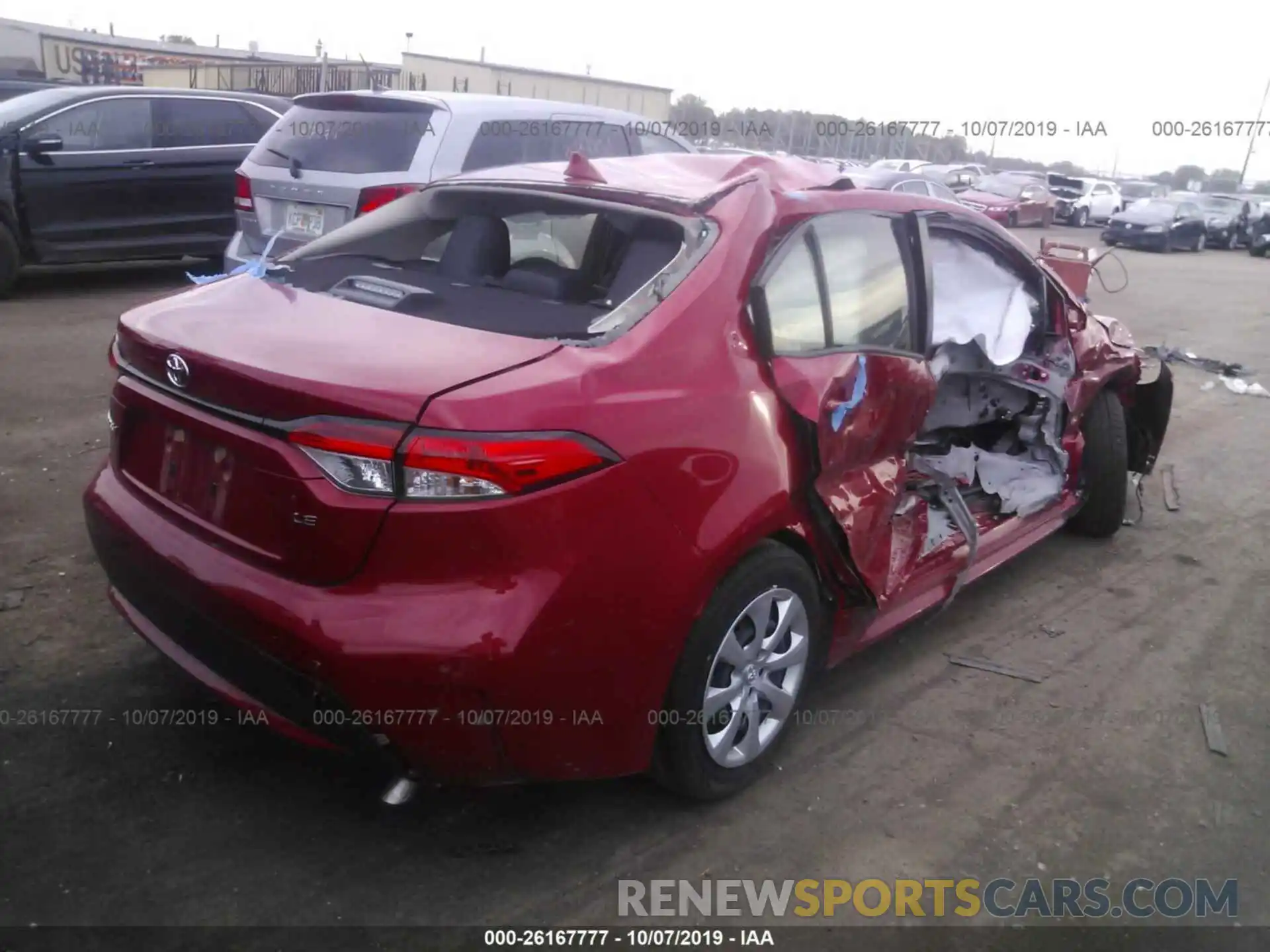 4 Photograph of a damaged car JTDEPRAEXLJ029830 TOYOTA COROLLA 2020