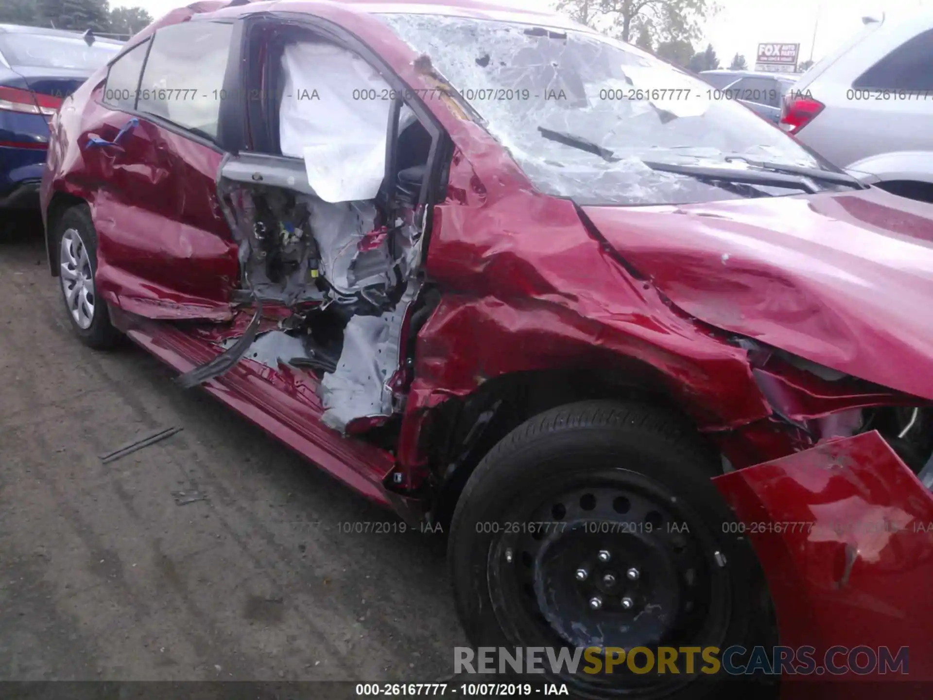 6 Photograph of a damaged car JTDEPRAEXLJ029830 TOYOTA COROLLA 2020