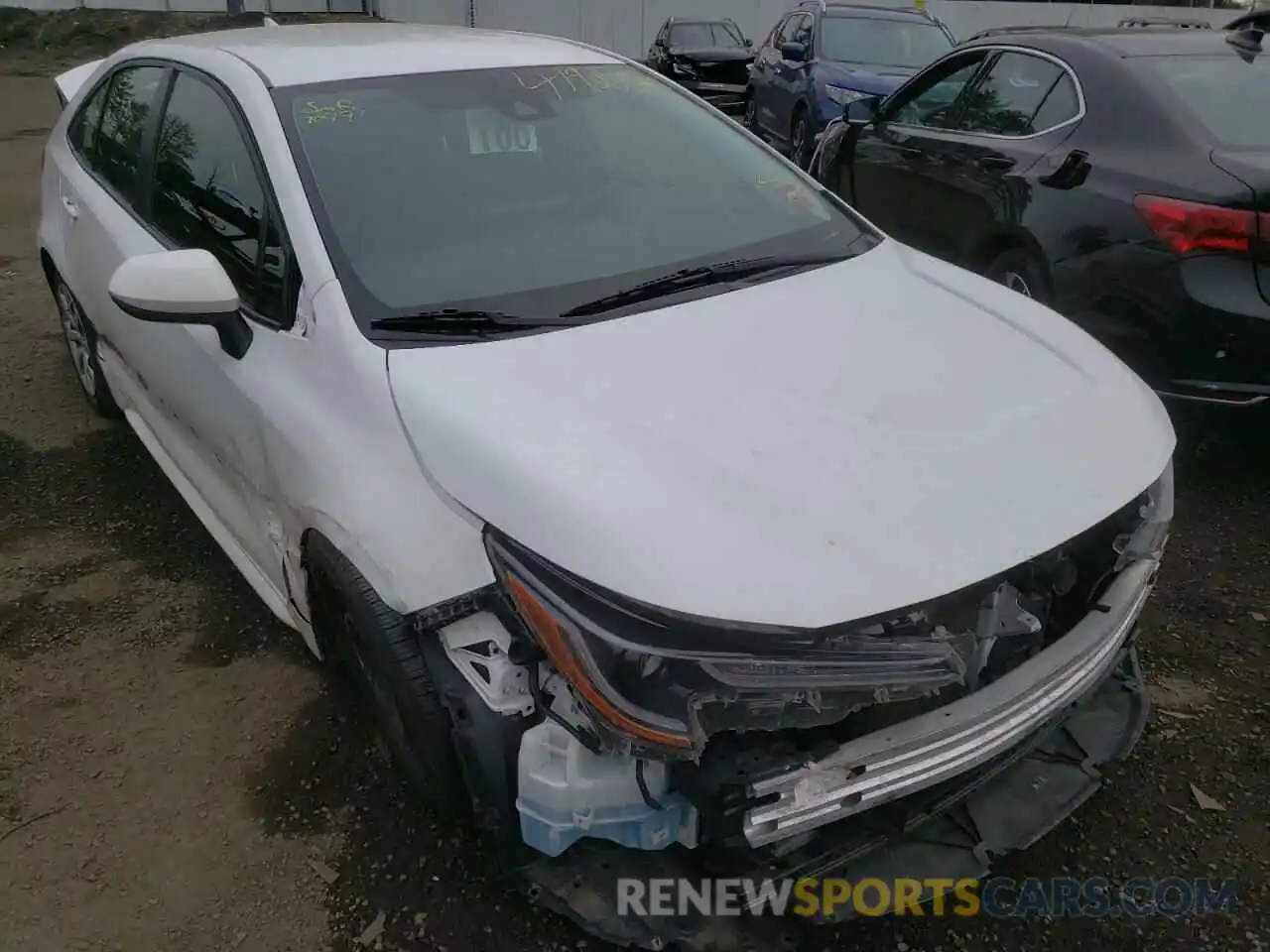 1 Photograph of a damaged car JTDEPRAEXLJ030024 TOYOTA COROLLA 2020