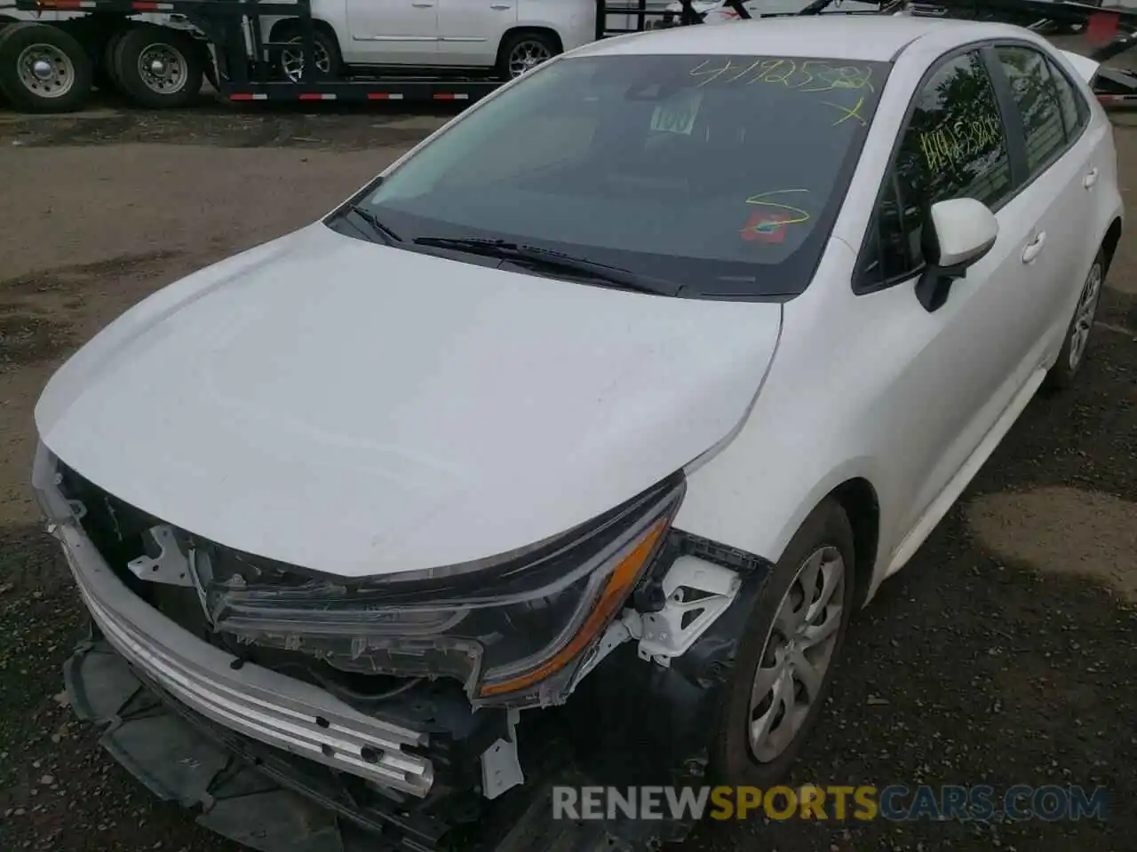 2 Photograph of a damaged car JTDEPRAEXLJ030024 TOYOTA COROLLA 2020