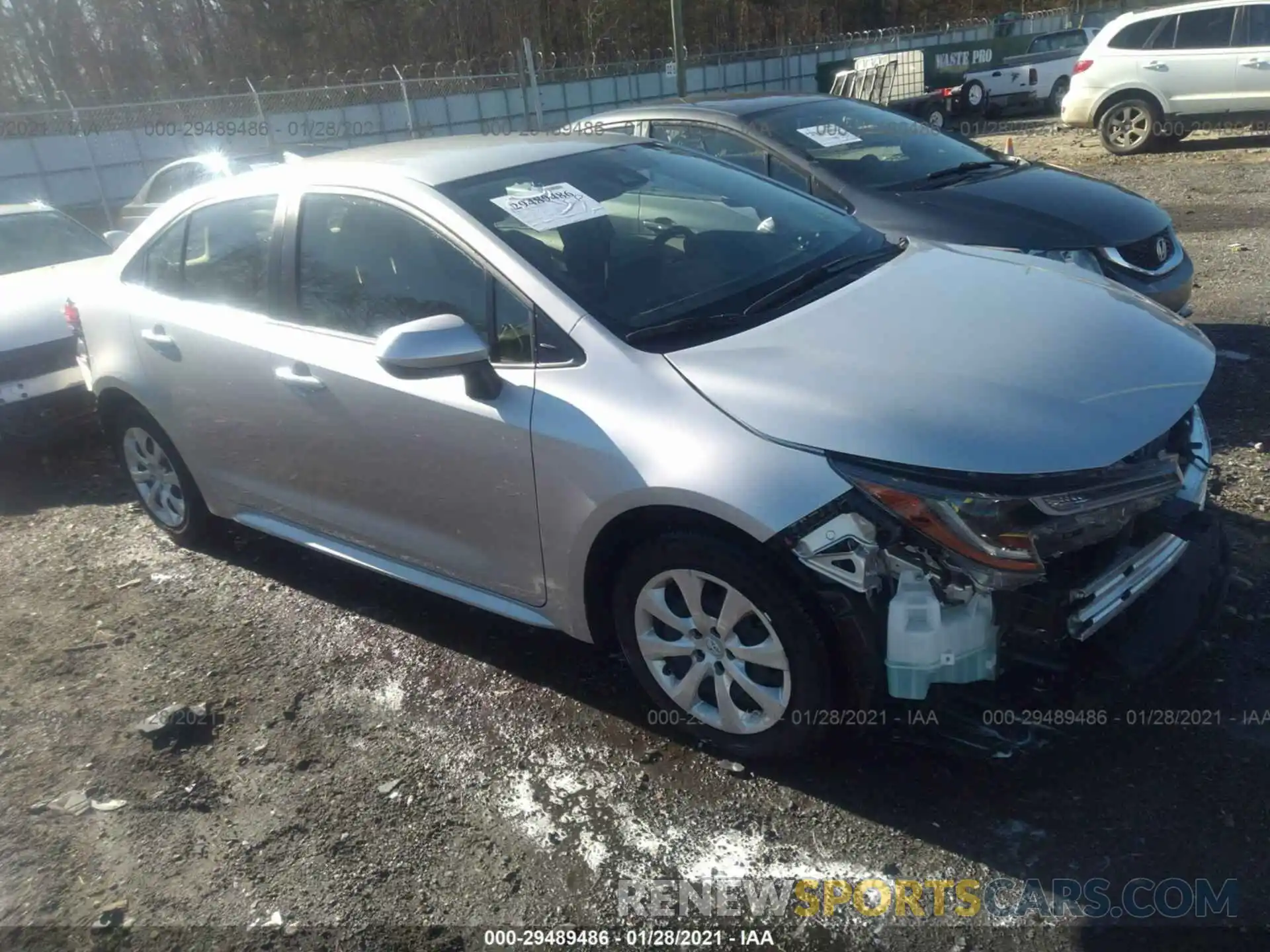 1 Photograph of a damaged car JTDEPRAEXLJ030394 TOYOTA COROLLA 2020