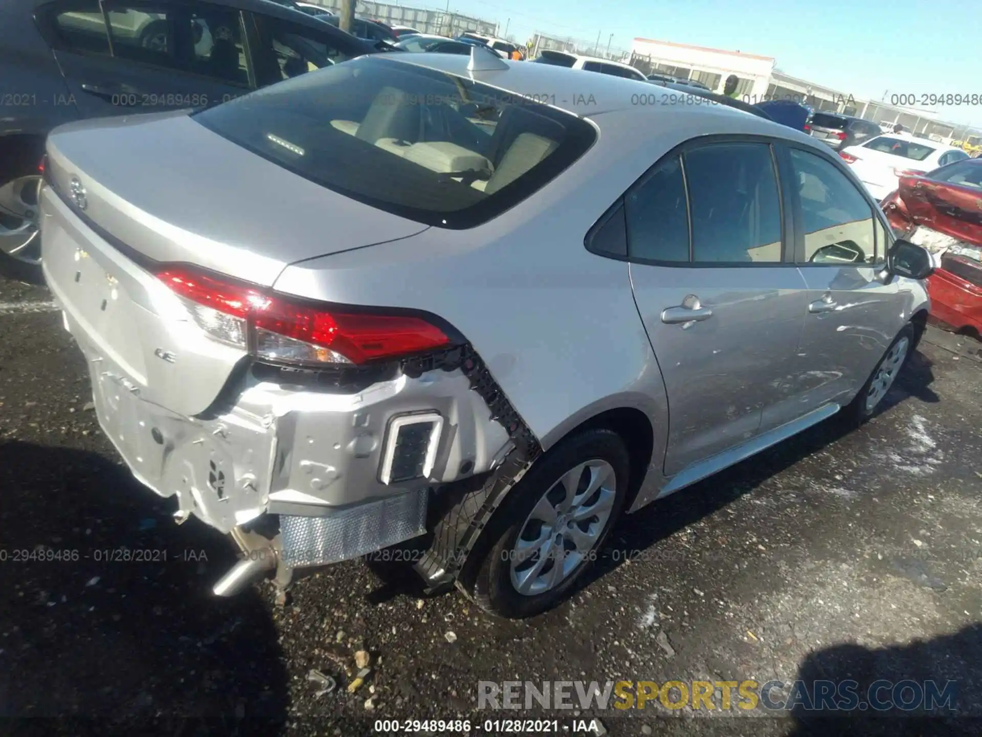 3 Photograph of a damaged car JTDEPRAEXLJ030394 TOYOTA COROLLA 2020