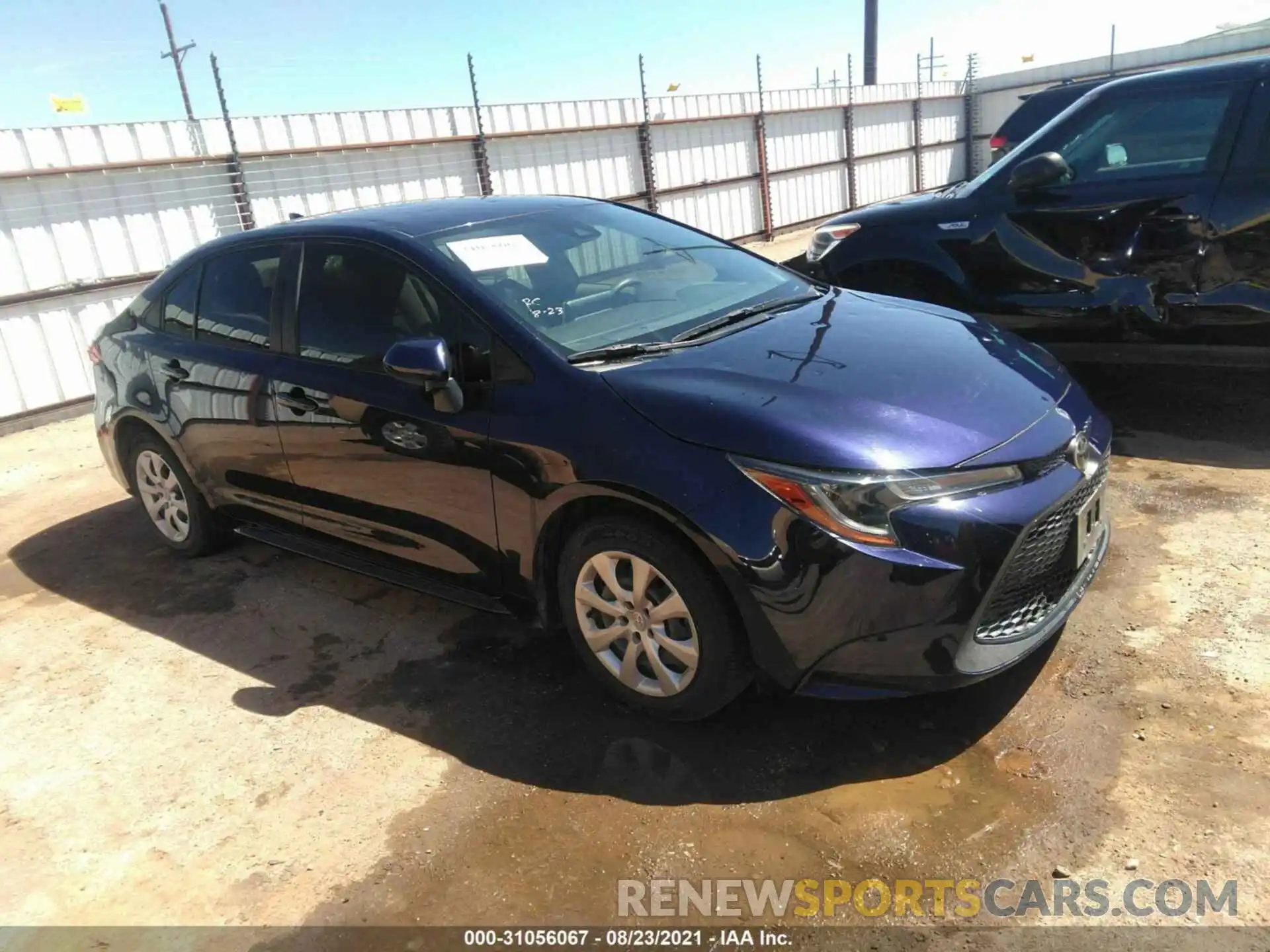 1 Photograph of a damaged car JTDEPRAEXLJ030590 TOYOTA COROLLA 2020