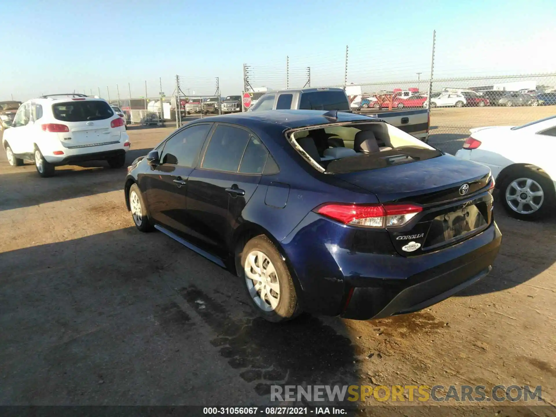 3 Photograph of a damaged car JTDEPRAEXLJ030590 TOYOTA COROLLA 2020