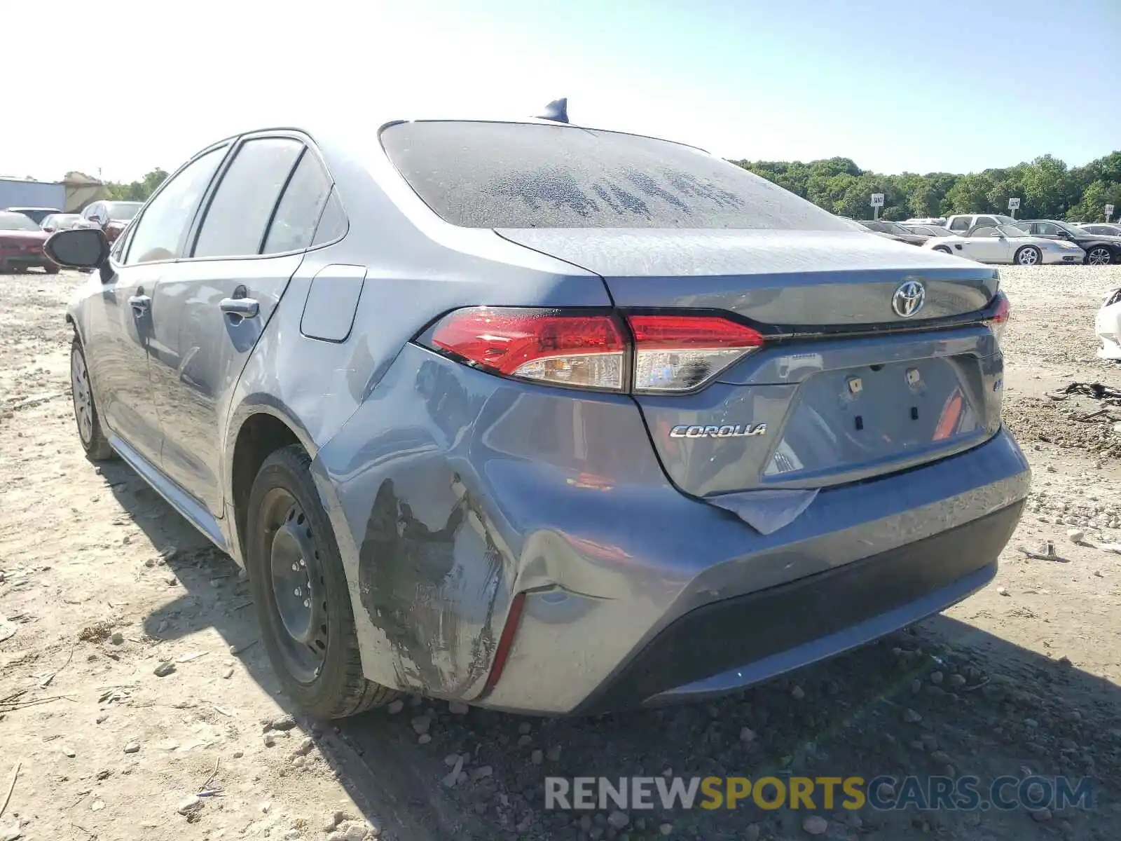 3 Photograph of a damaged car JTDEPRAEXLJ031819 TOYOTA COROLLA 2020