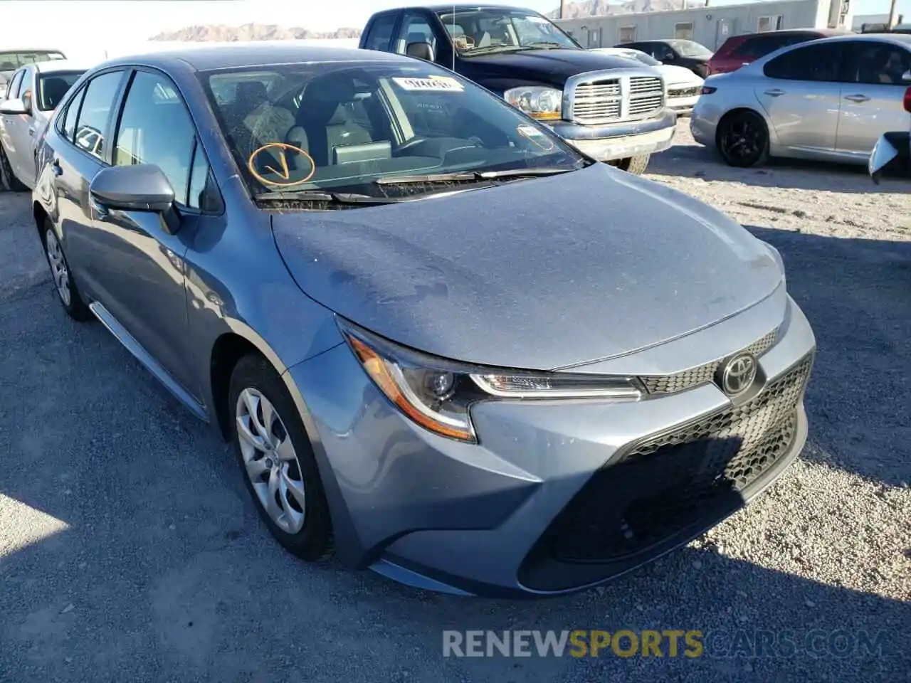 1 Photograph of a damaged car JTDEPRAEXLJ031920 TOYOTA COROLLA 2020