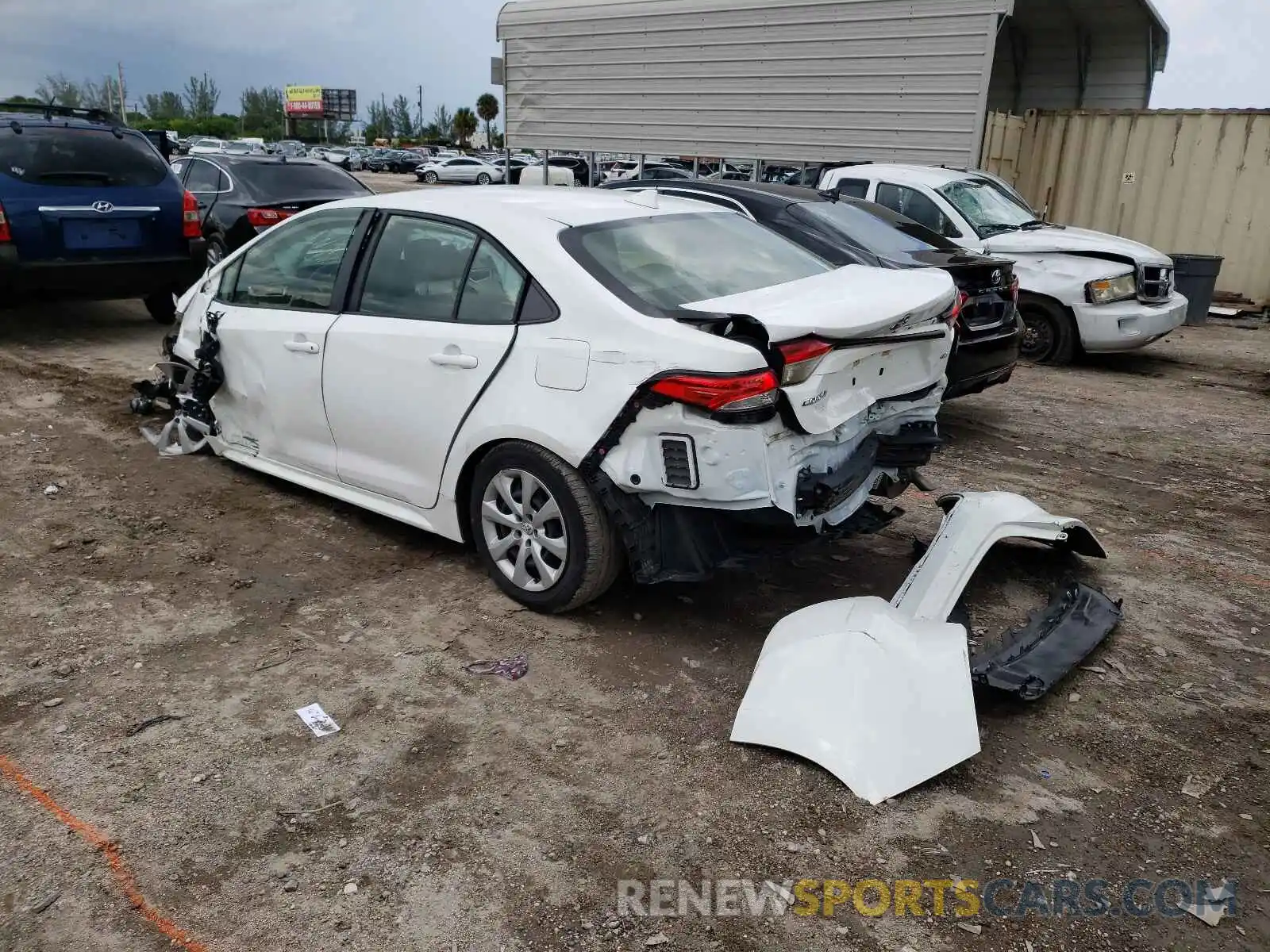 3 Photograph of a damaged car JTDEPRAEXLJ031996 TOYOTA COROLLA 2020