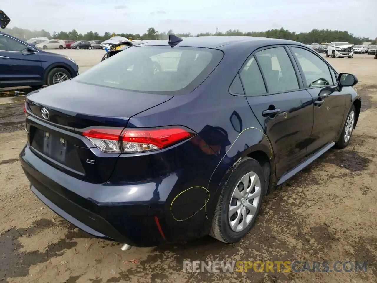 4 Photograph of a damaged car JTDEPRAEXLJ032016 TOYOTA COROLLA 2020