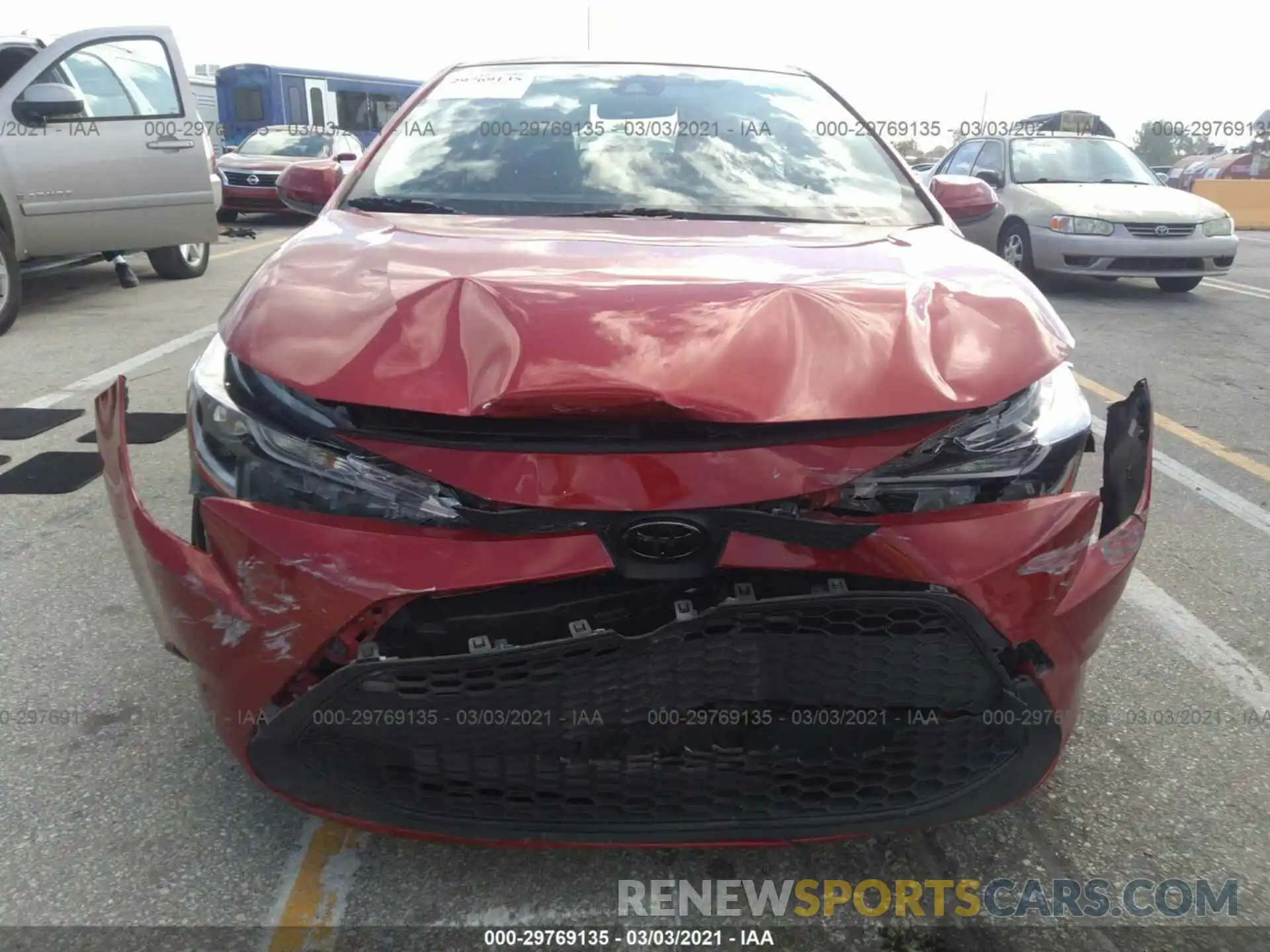 6 Photograph of a damaged car JTDEPRAEXLJ032033 TOYOTA COROLLA 2020