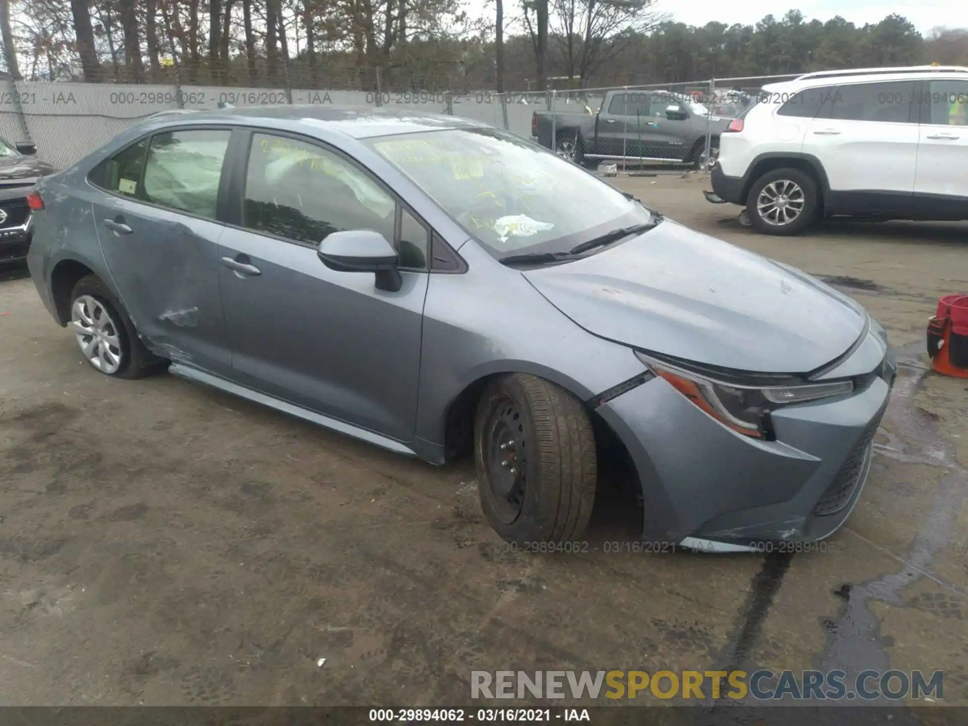 1 Photograph of a damaged car JTDEPRAEXLJ032940 TOYOTA COROLLA 2020