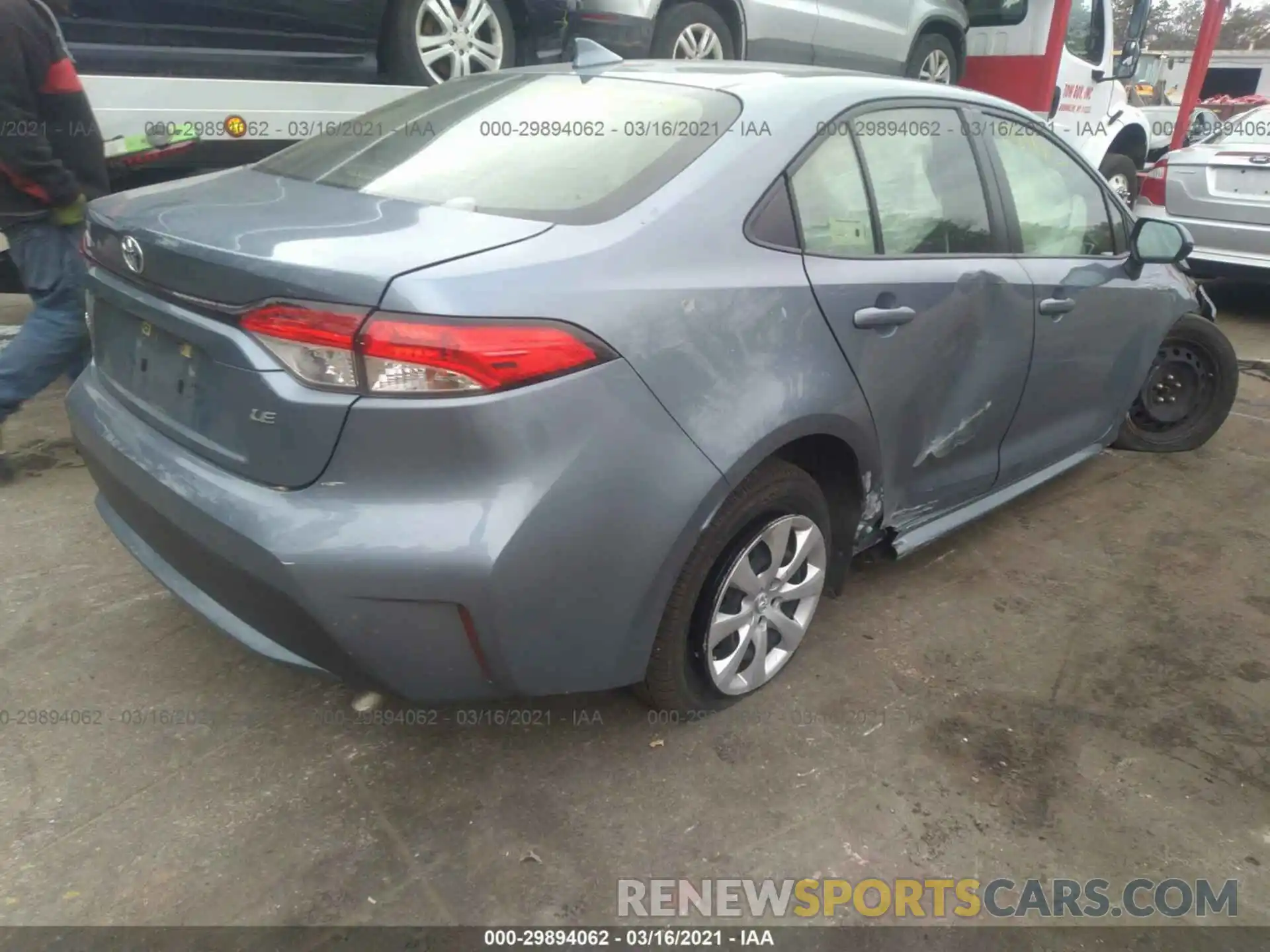 4 Photograph of a damaged car JTDEPRAEXLJ032940 TOYOTA COROLLA 2020