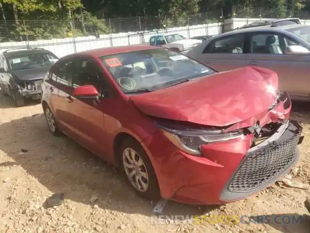 1 Photograph of a damaged car JTDEPRAEXLJ034431 TOYOTA COROLLA 2020