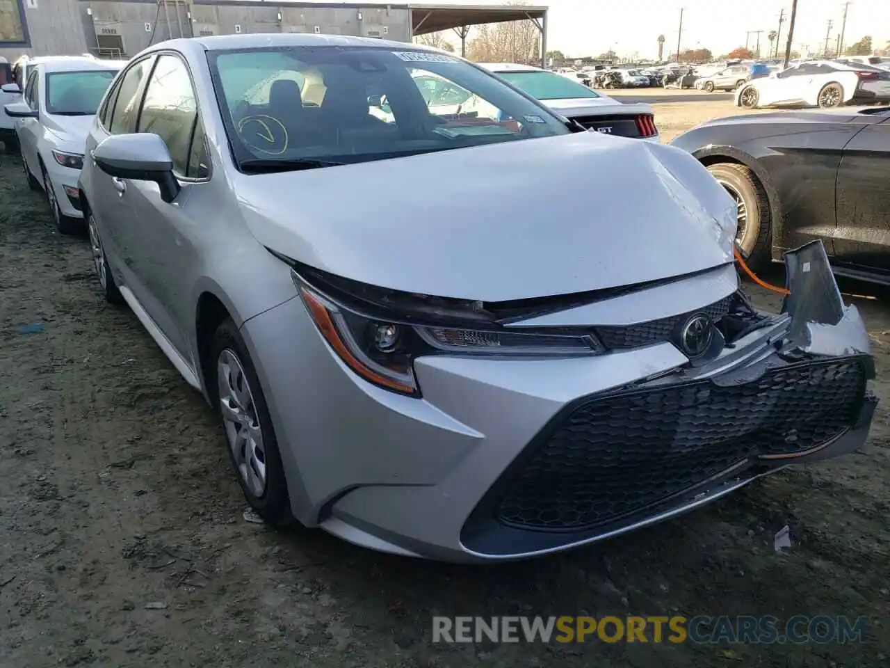 1 Photograph of a damaged car JTDEPRAEXLJ034719 TOYOTA COROLLA 2020